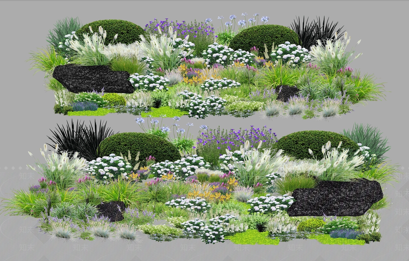 2D花境植物组团SU模型下载【ID:1148754918】