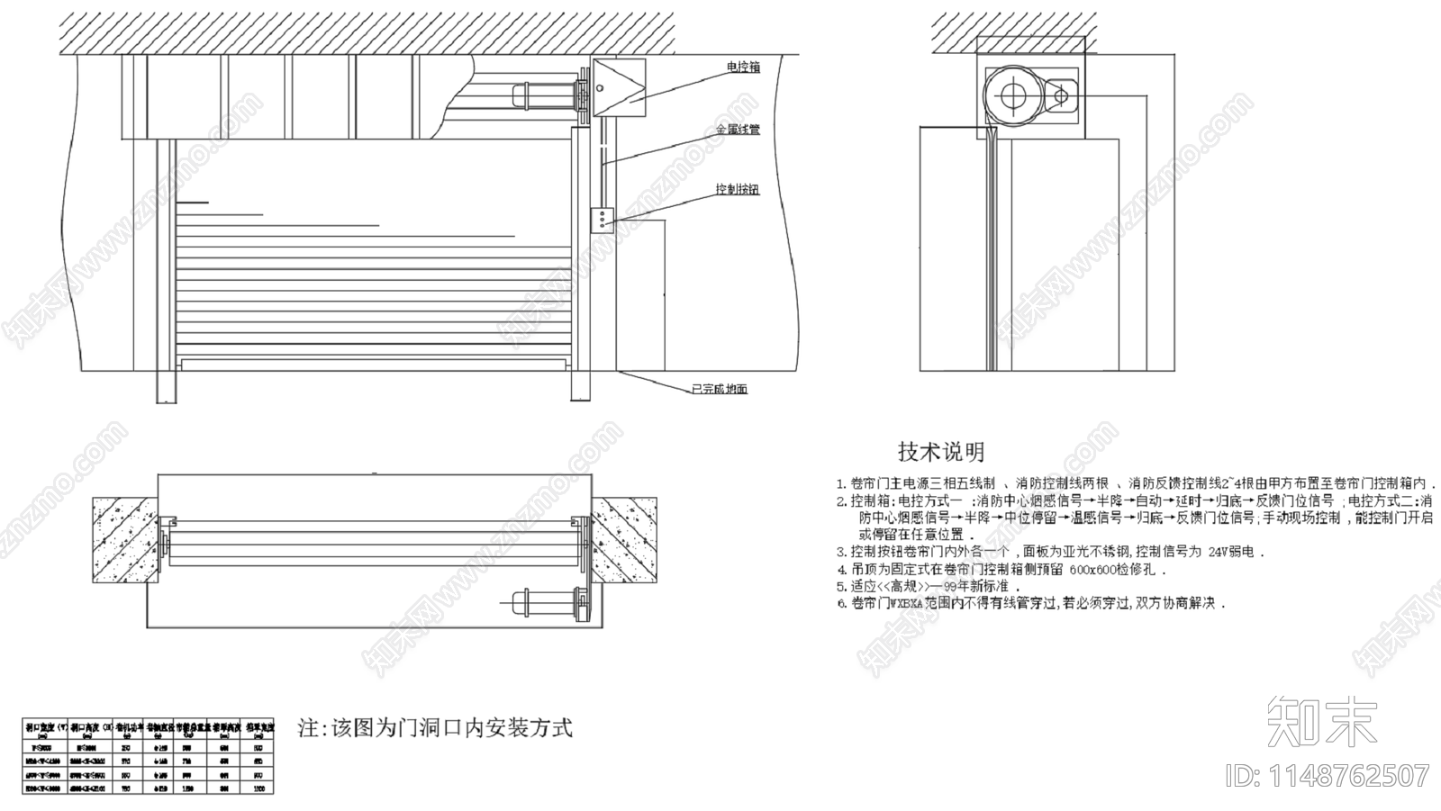 地下车库银行防火卷帘门住宅楼车库卷帘门节点施工图下载【ID:1148762507】