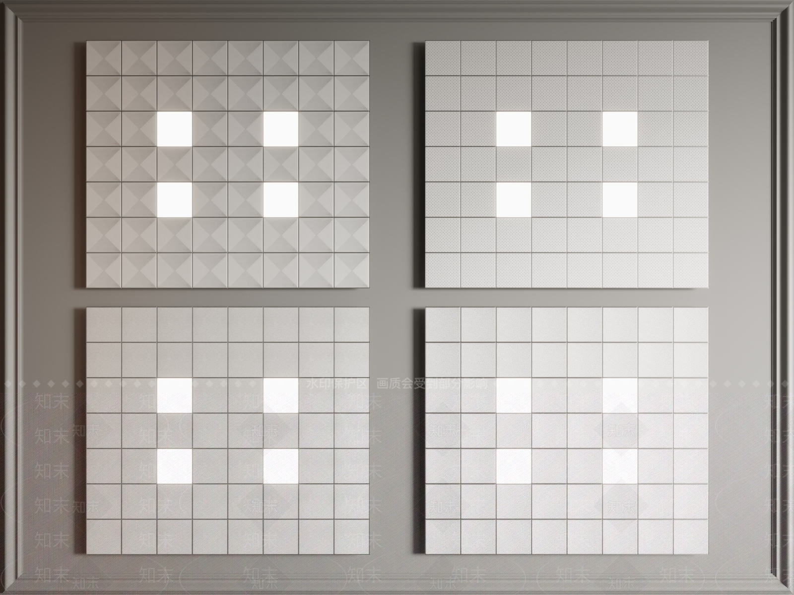 现代铝扣板吊顶3D模型下载【ID:1148763020】