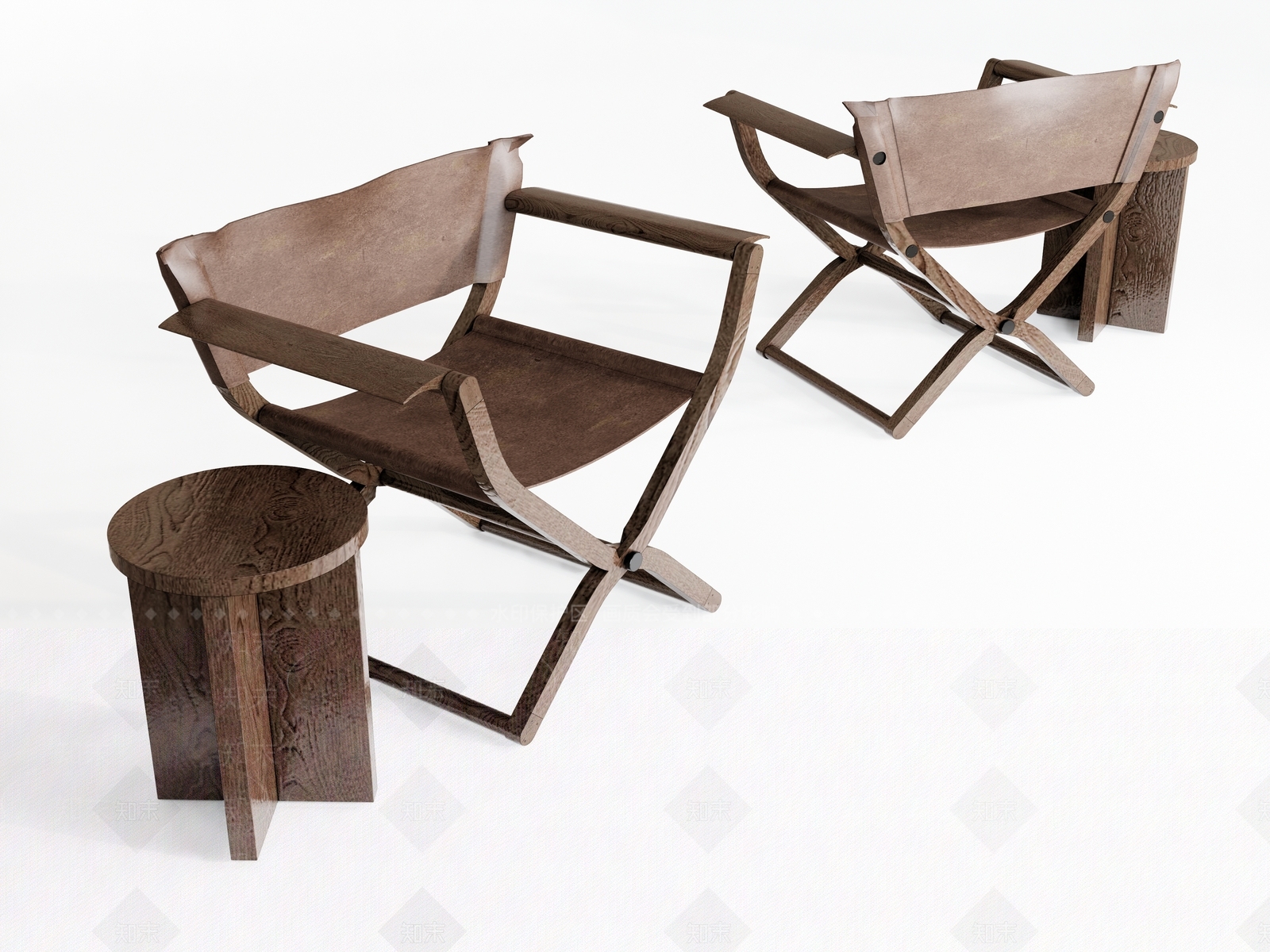 现代可折叠休闲椅SU模型下载【ID:1148772961】