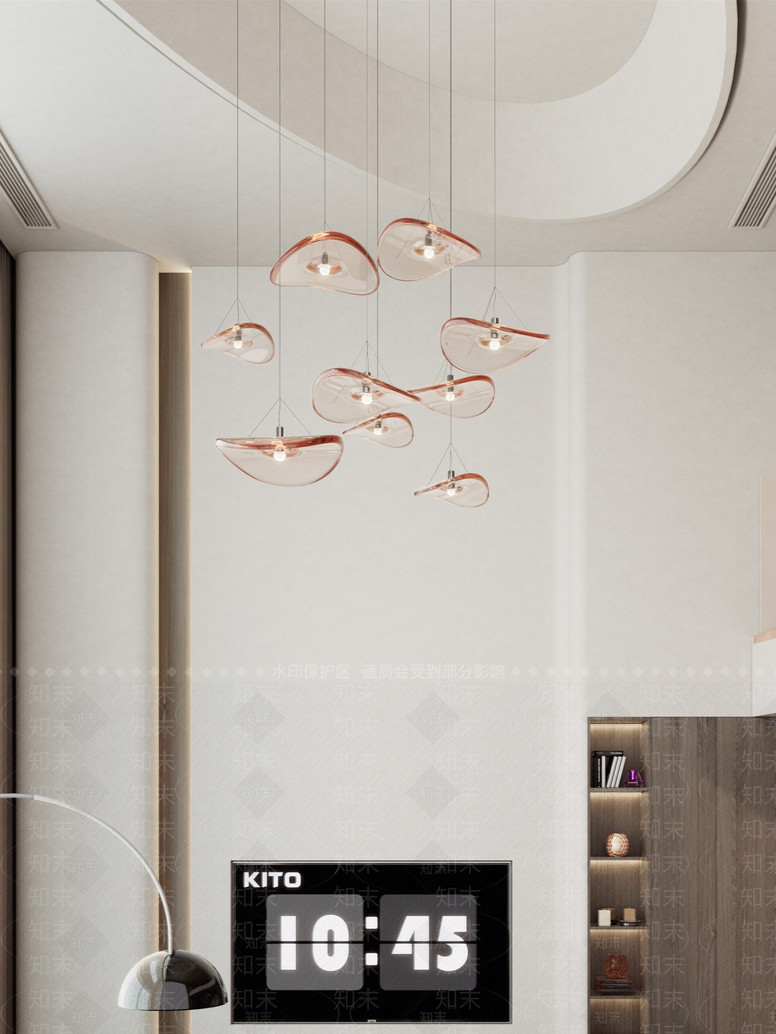 现代LOFT客厅3D模型下载【ID:1148773803】