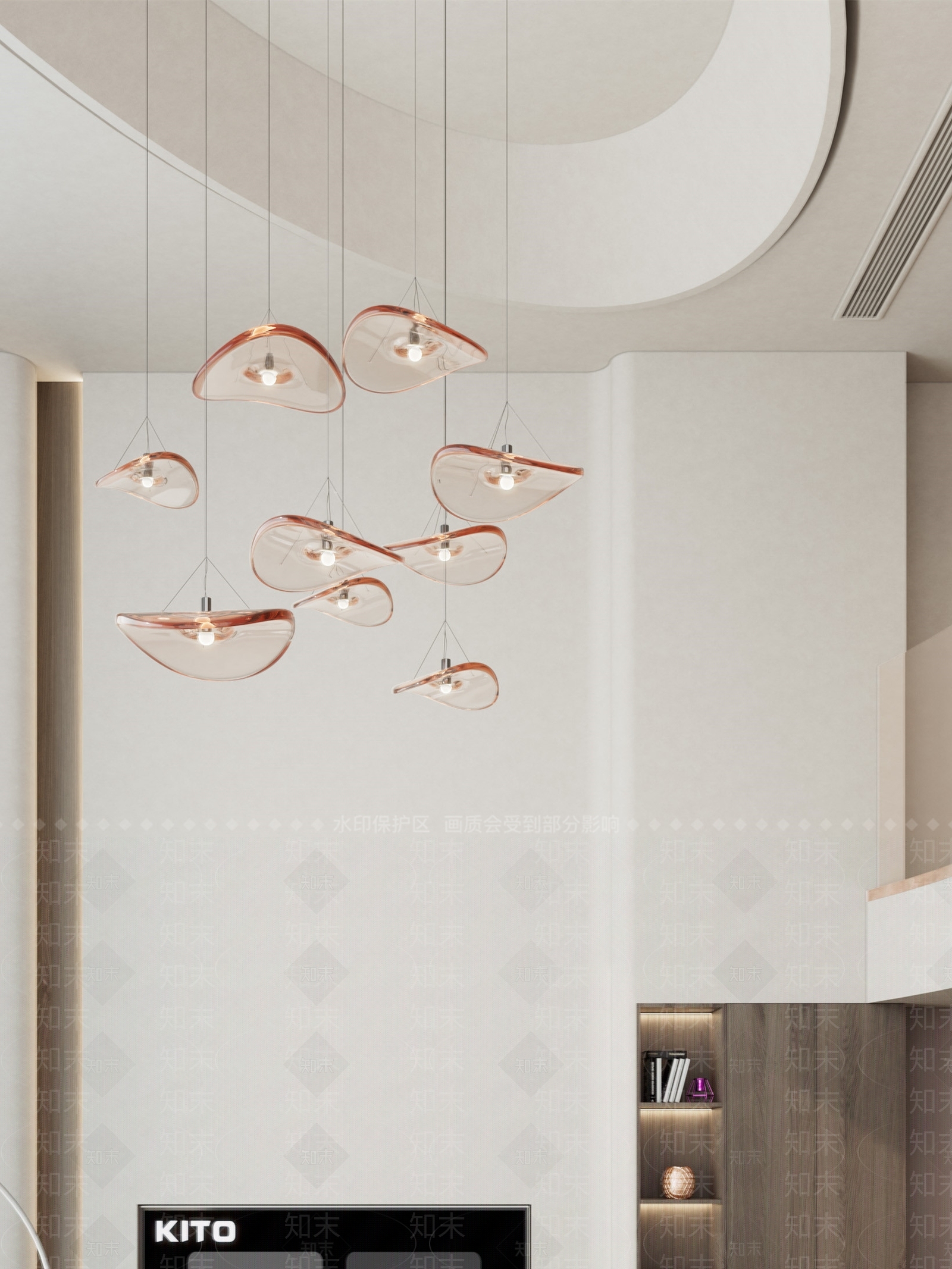 现代LOFT客厅3D模型下载【ID:1148773803】