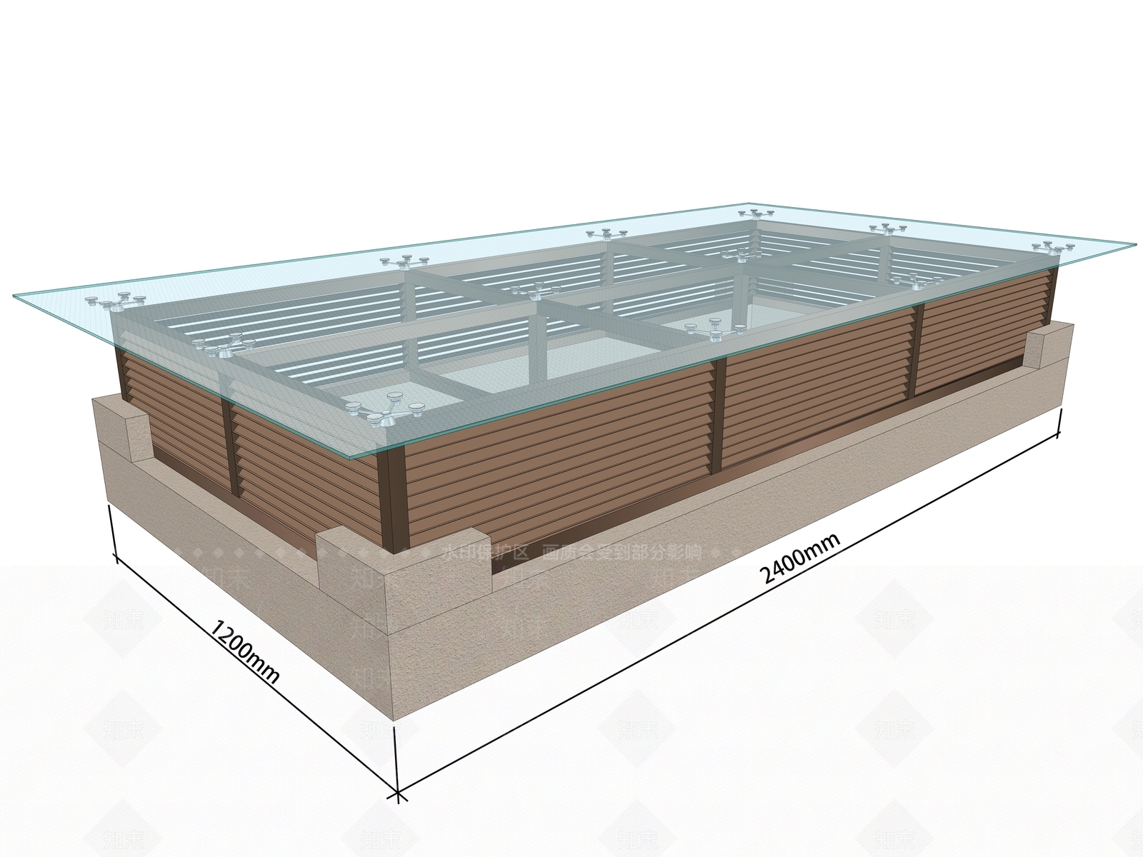 现代采光井SU模型下载【ID:1148778140】