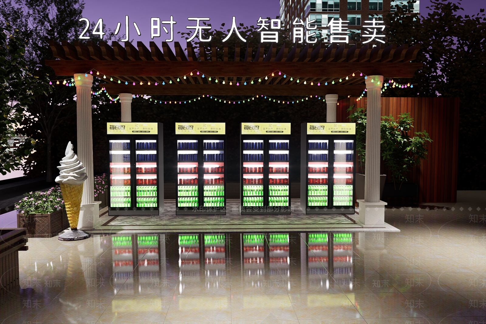 自动售卖机SU模型下载【ID:1148783361】