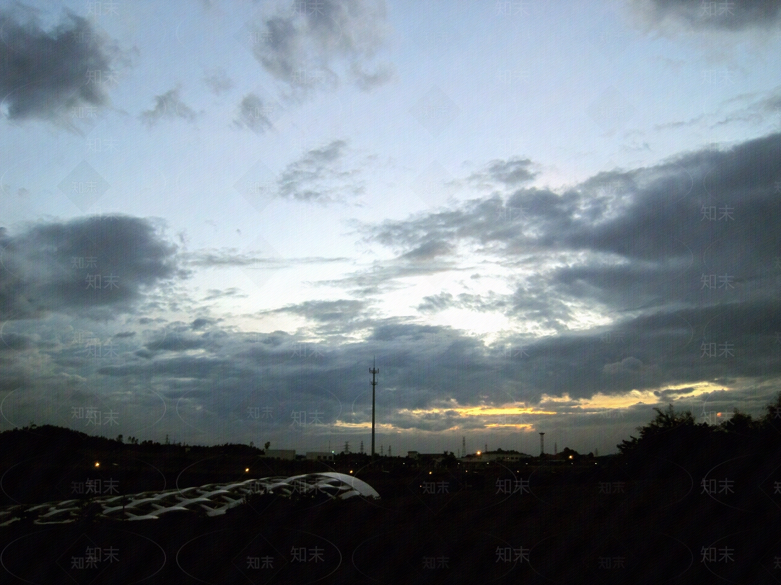 傍晚夕阳云朵天空日景天空外景黄昏天空晚霞朝霞贴图下载【ID:1148784098】