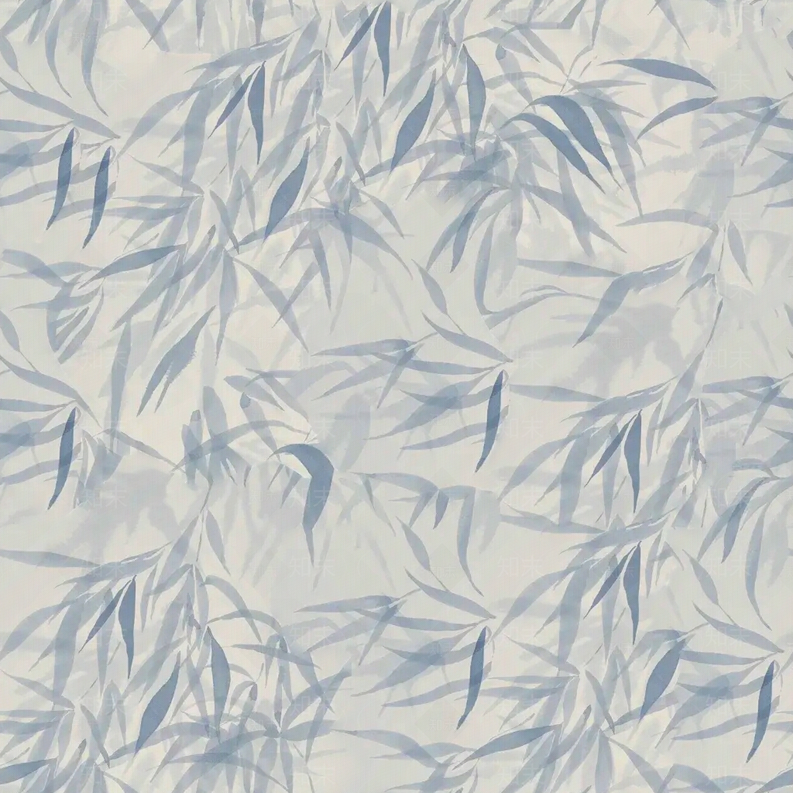 无缝中式竹叶墙纸壁画贴图下载【ID:1148785774】