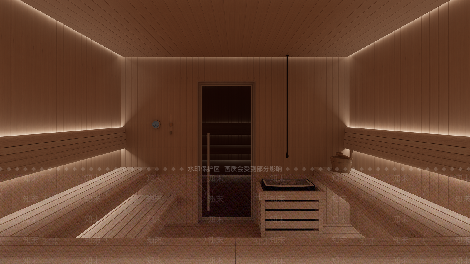 现代SPA会所SU模型下载【ID:1149012670】