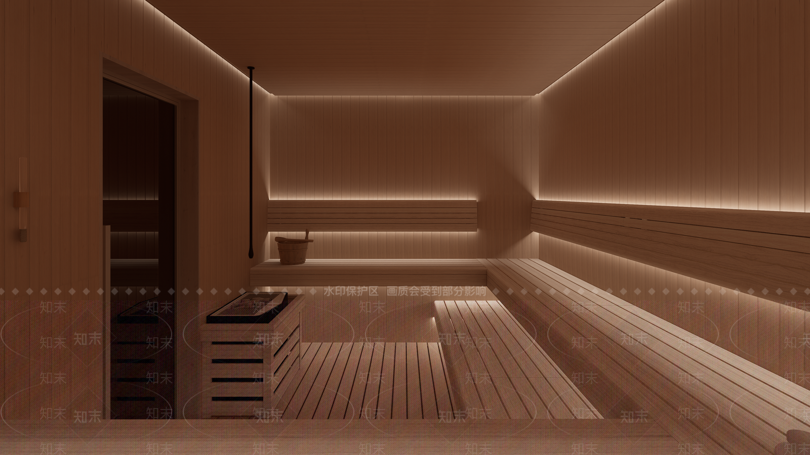 现代SPA会所SU模型下载【ID:1149012670】
