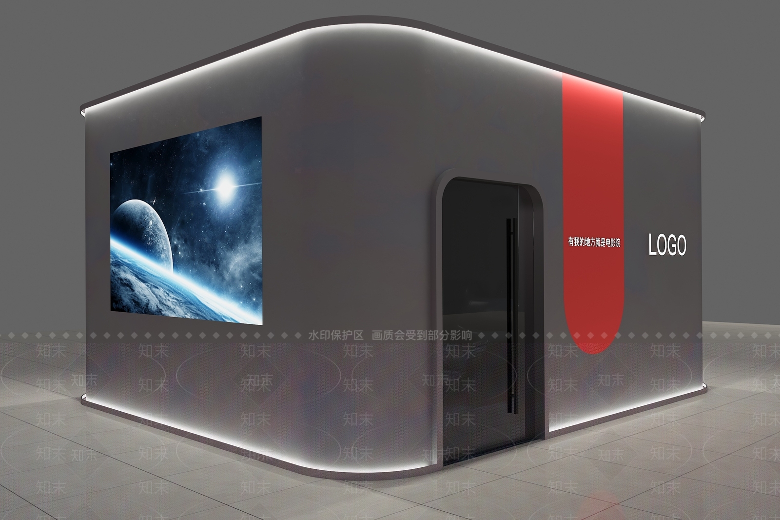 现代影音室3D模型下载【ID:1148799051】