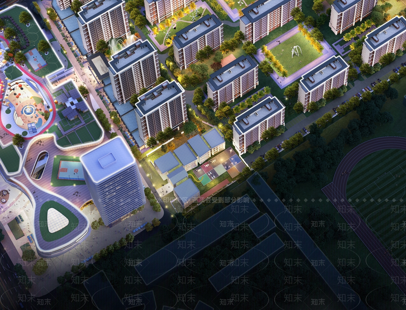 现代幼儿园SU模型下载【ID:1148986536】
