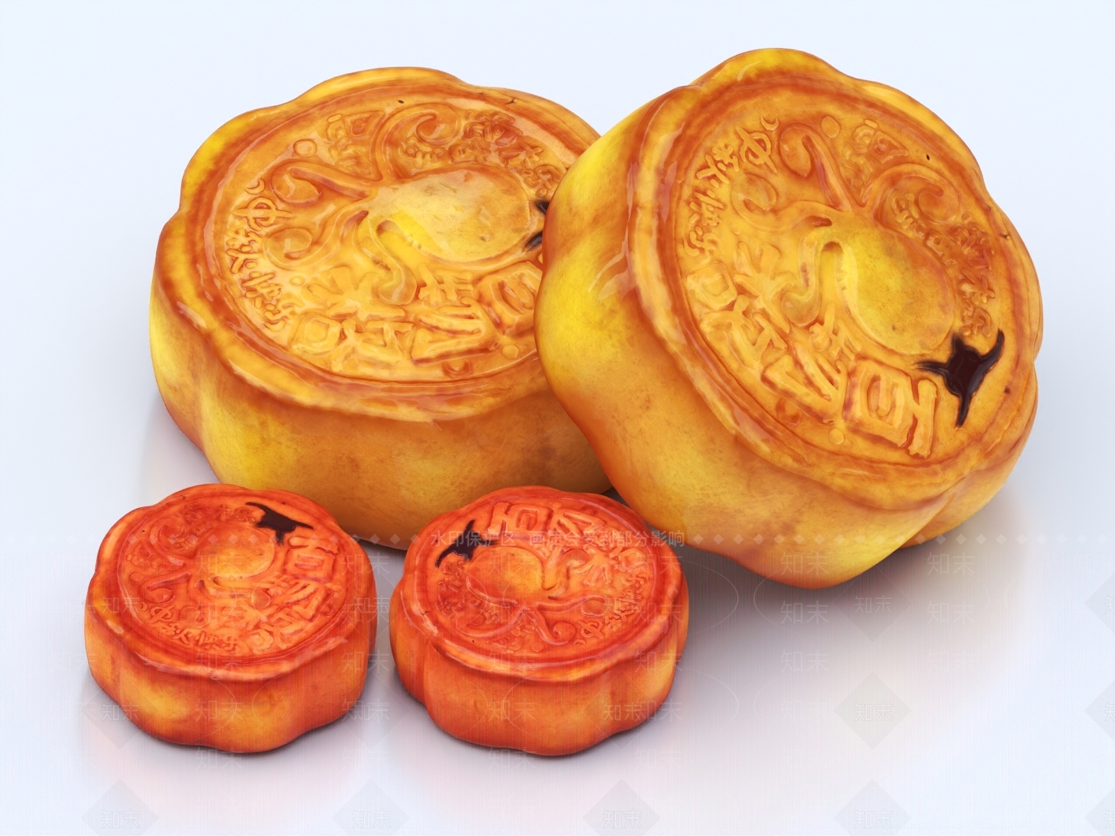 月饼3D模型下载【ID:1148796410】