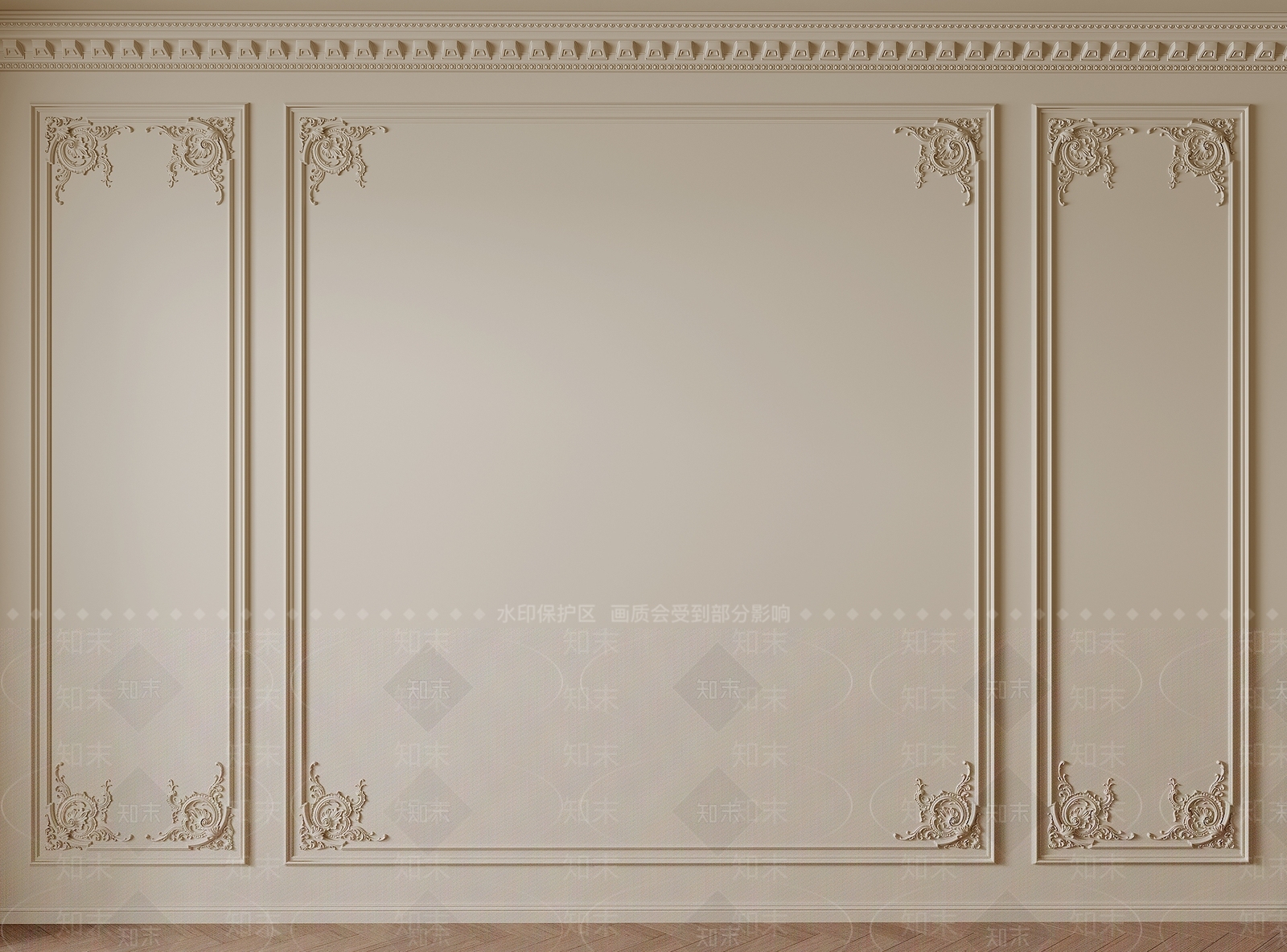 法式雕花背景墙3D模型下载【ID:1148803219】