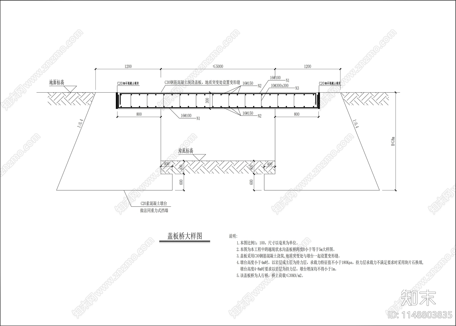 盖板桥节点施工图下载【ID:1148803835】