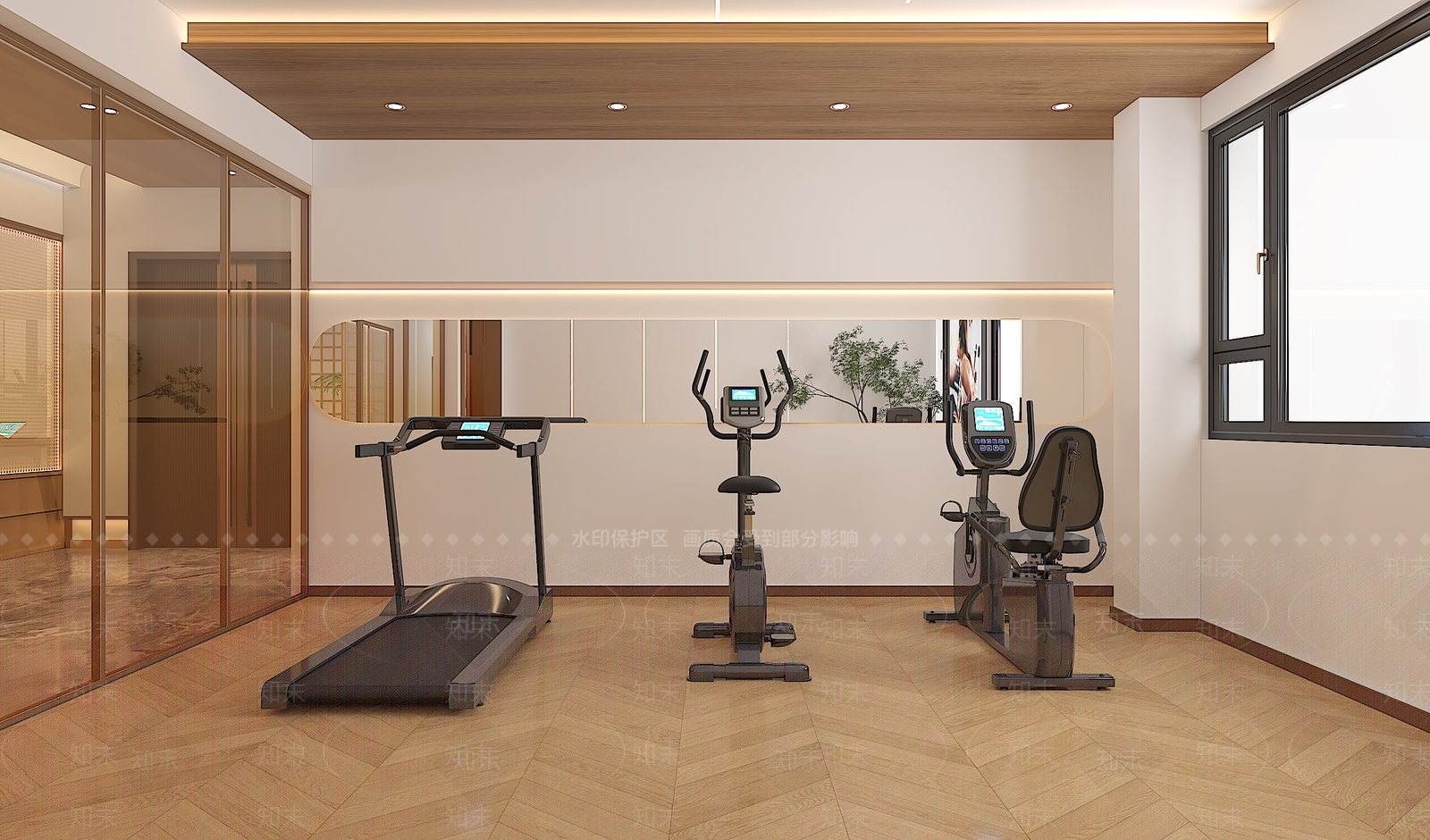 现代健身房3D模型下载【ID:1148811122】
