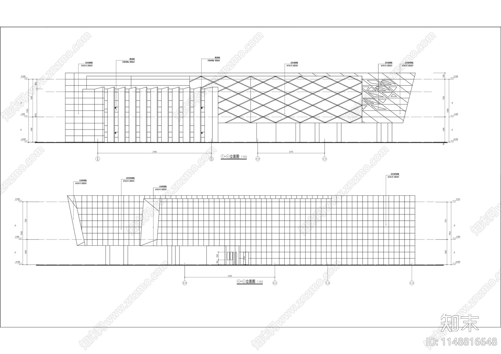 儿童科技馆建筑cad施工图下载【ID:1148816648】