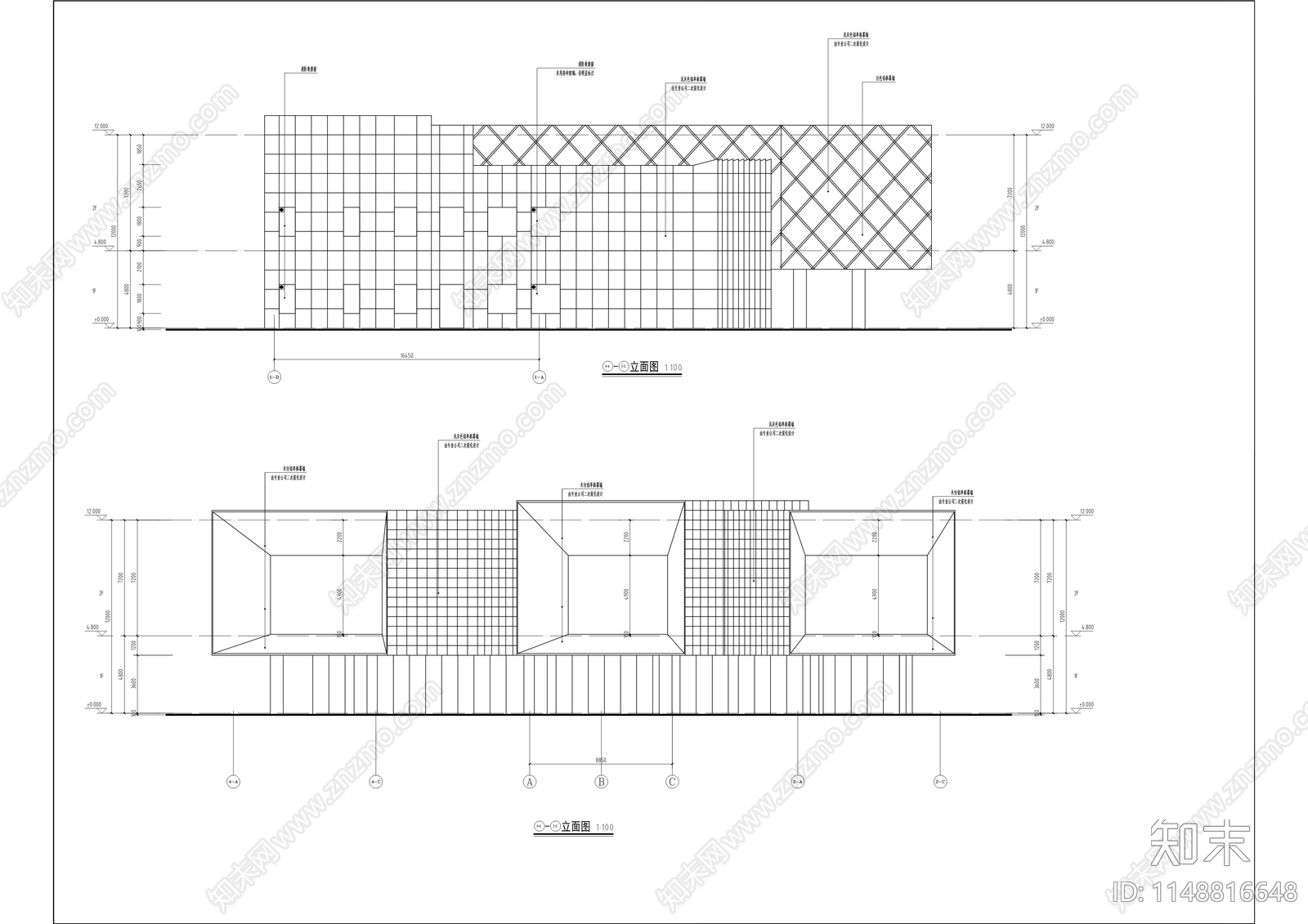 儿童科技馆建筑cad施工图下载【ID:1148816648】