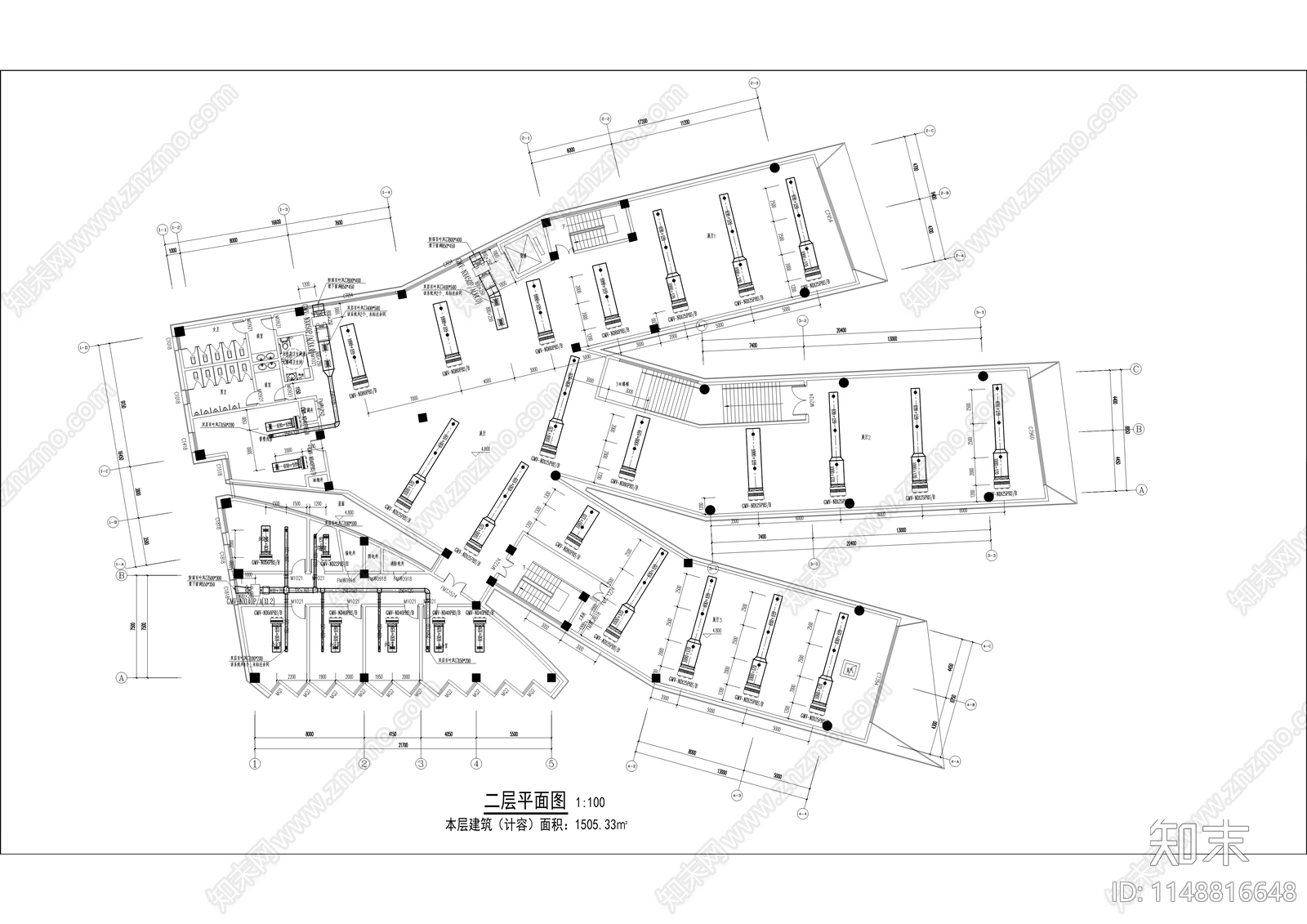 儿童科技馆建筑cad施工图下载【ID:1148816648】