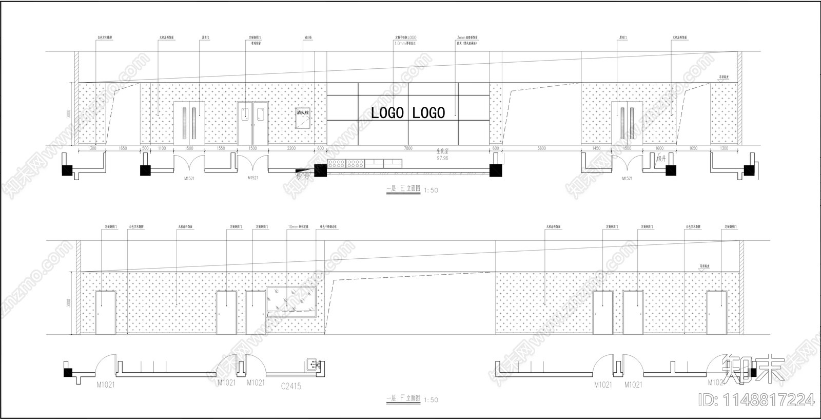 疾病预防控制中心实验室标准化装修建筑cad施工图下载【ID:1148817224】