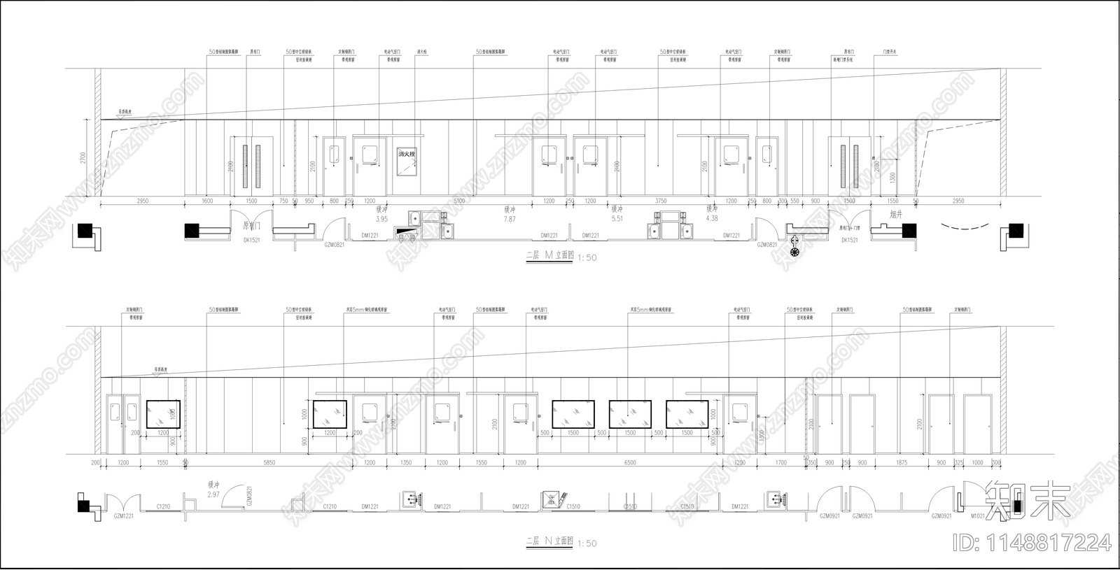 疾病预防控制中心实验室标准化装修建筑cad施工图下载【ID:1148817224】