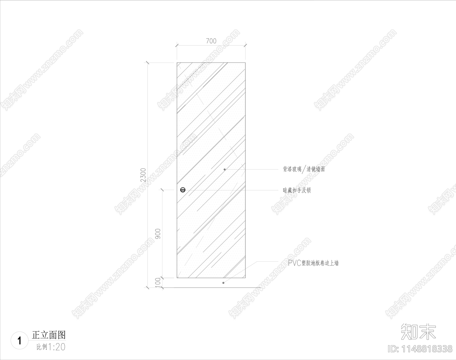 消火栓暗门节点施工图下载【ID:1148818338】