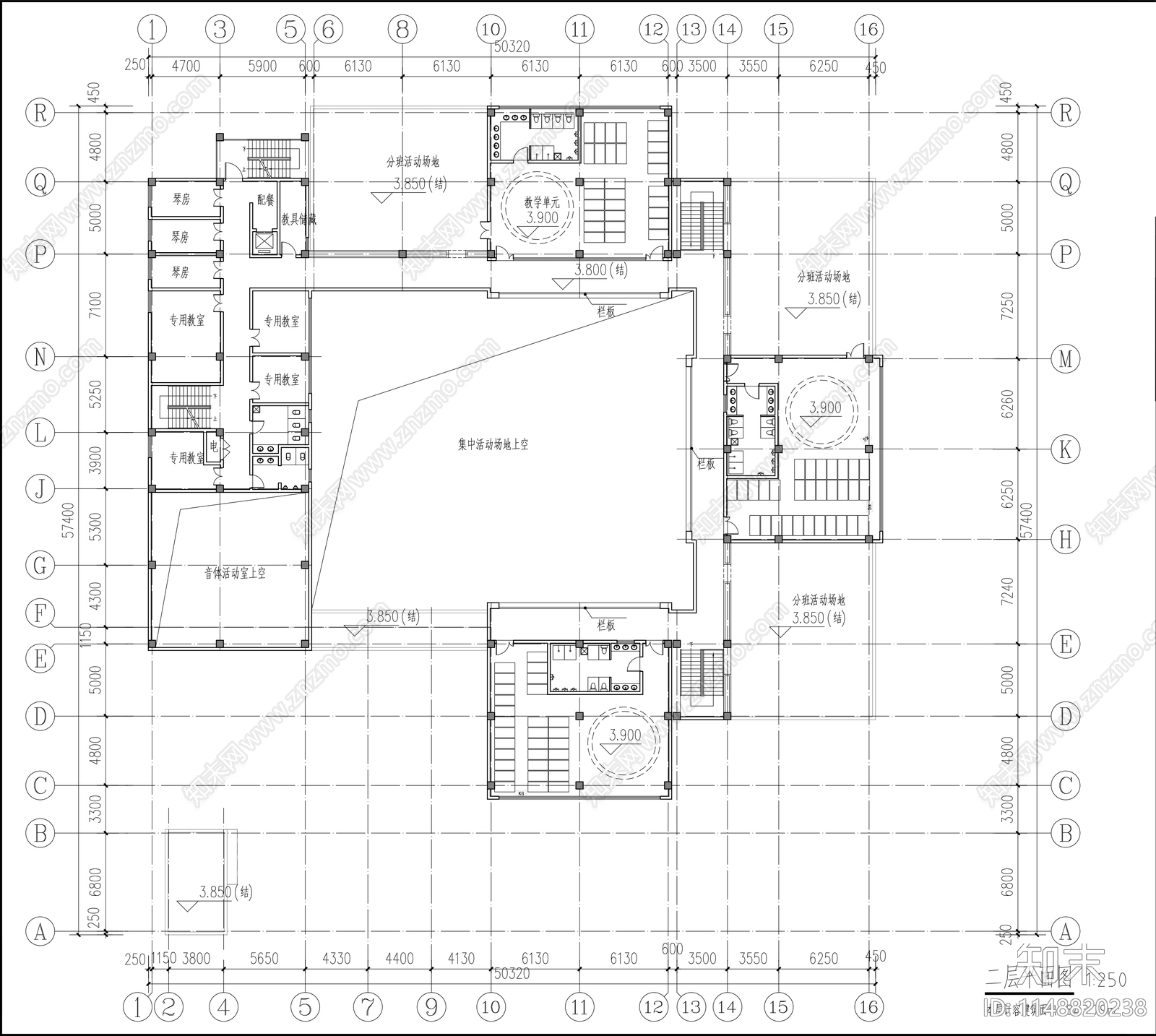 幼儿园建筑cad施工图下载【ID:1148820238】