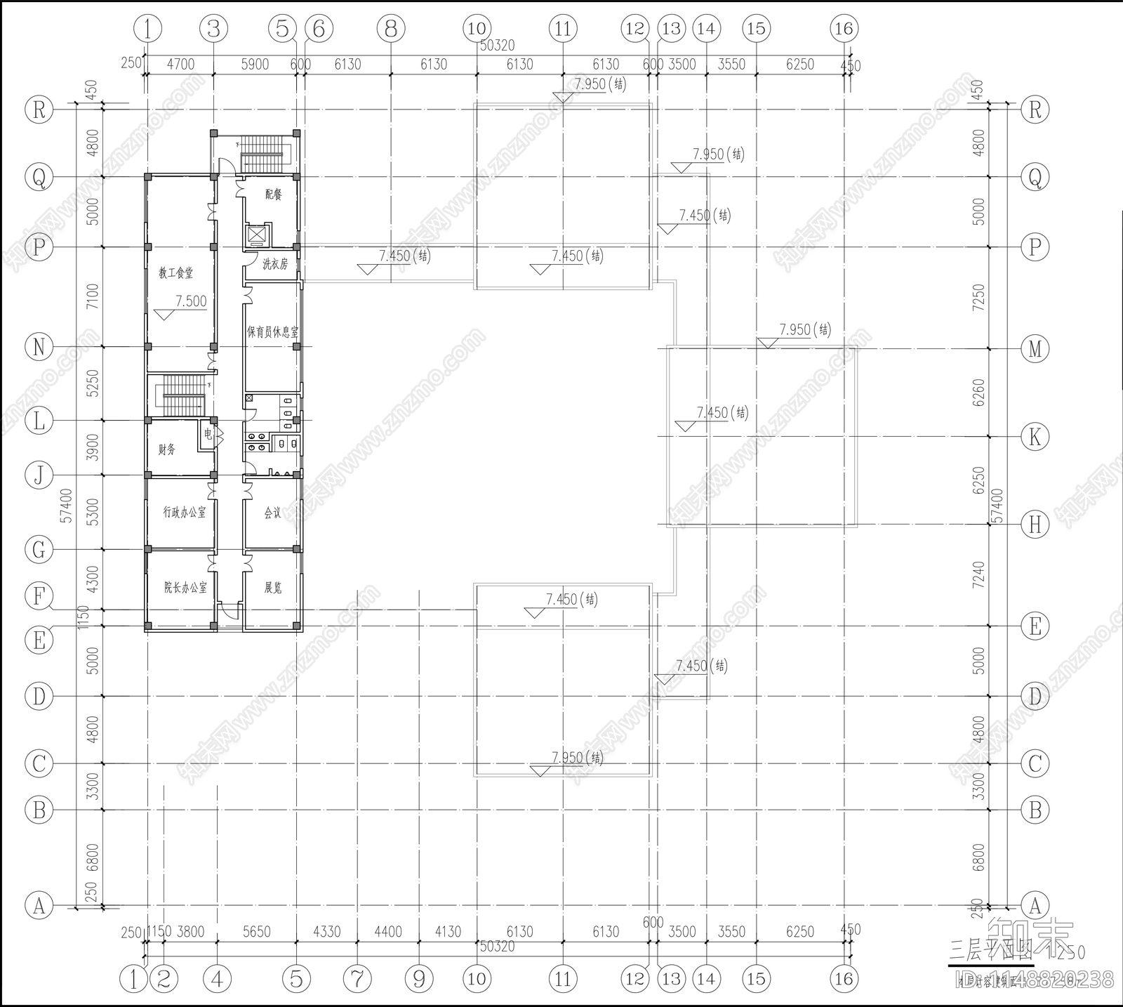 幼儿园建筑cad施工图下载【ID:1148820238】