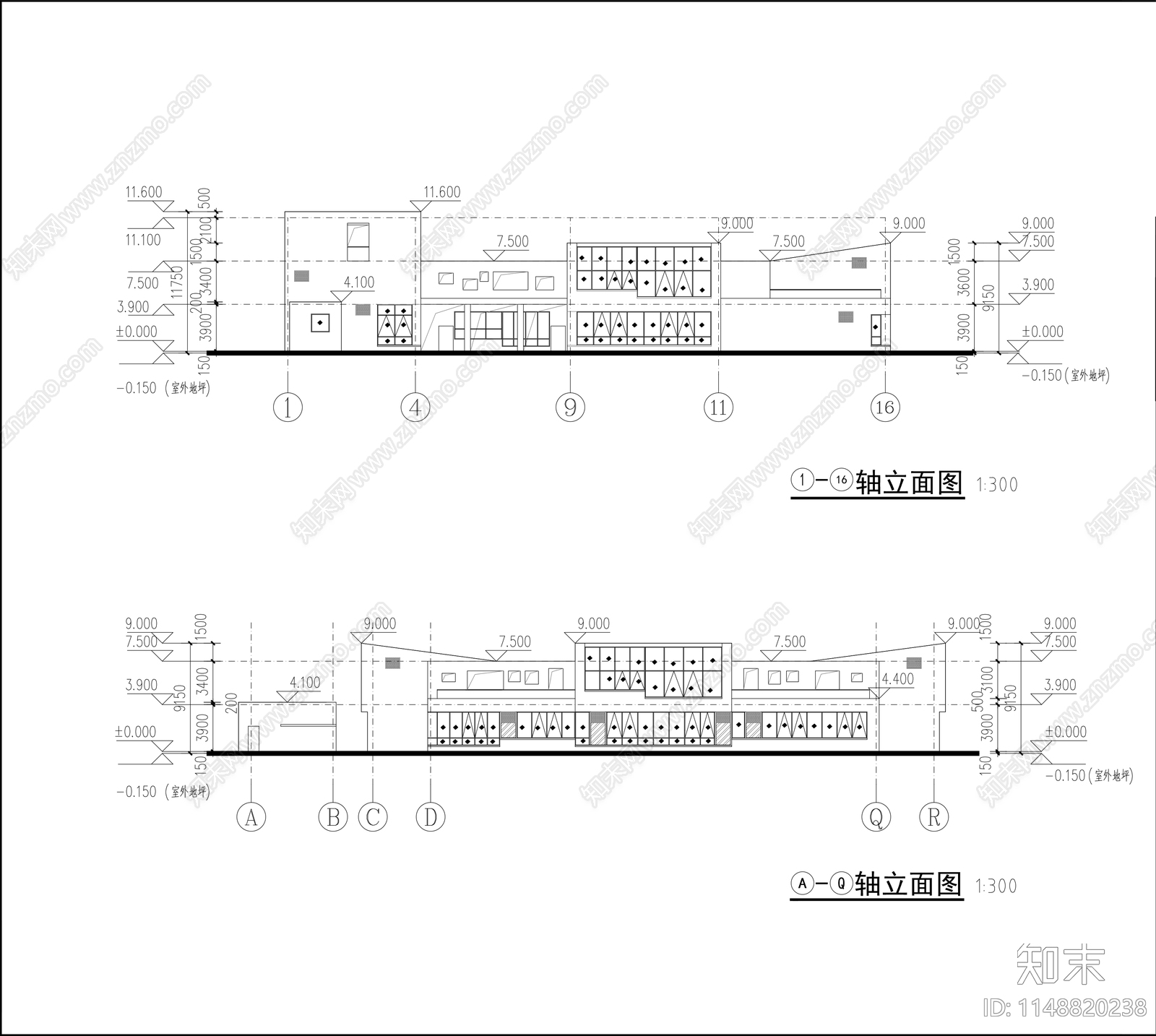 幼儿园建筑cad施工图下载【ID:1148820238】