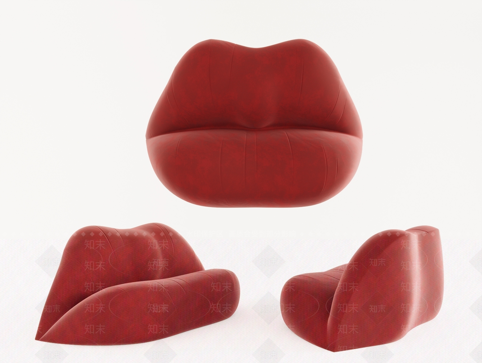 现代懒人沙发椅SU模型下载【ID:1148821083】