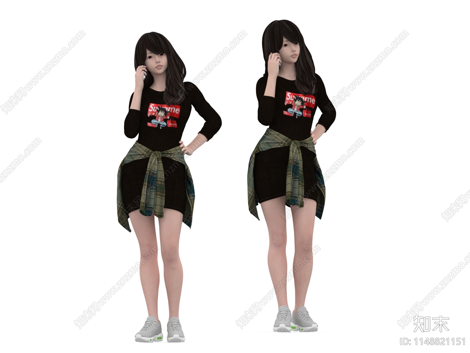 女人3D模型下载【ID:1148821151】