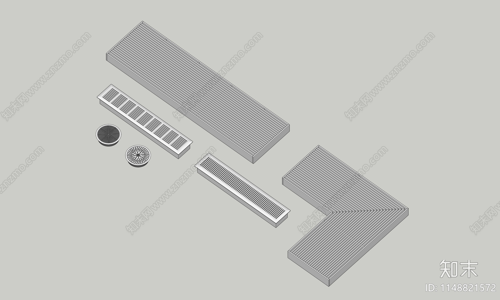 现代地板式通风口SU模型下载【ID:1148821572】