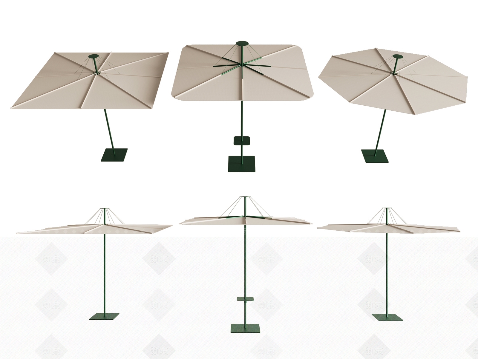 现代户外遮阳伞SU模型下载【ID:1148822400】