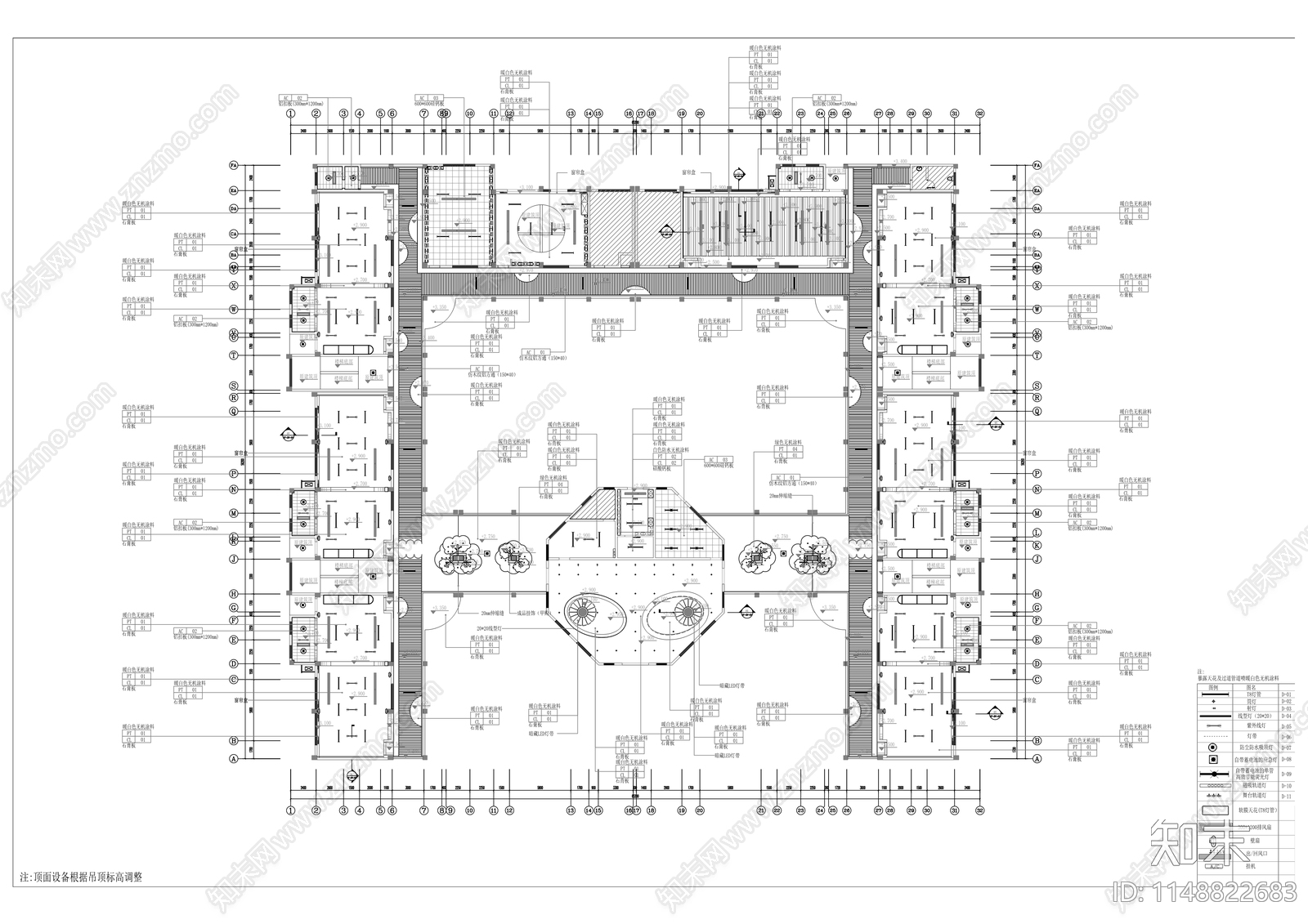 幼儿园室内外装修工程室内cad施工图下载【ID:1148822683】