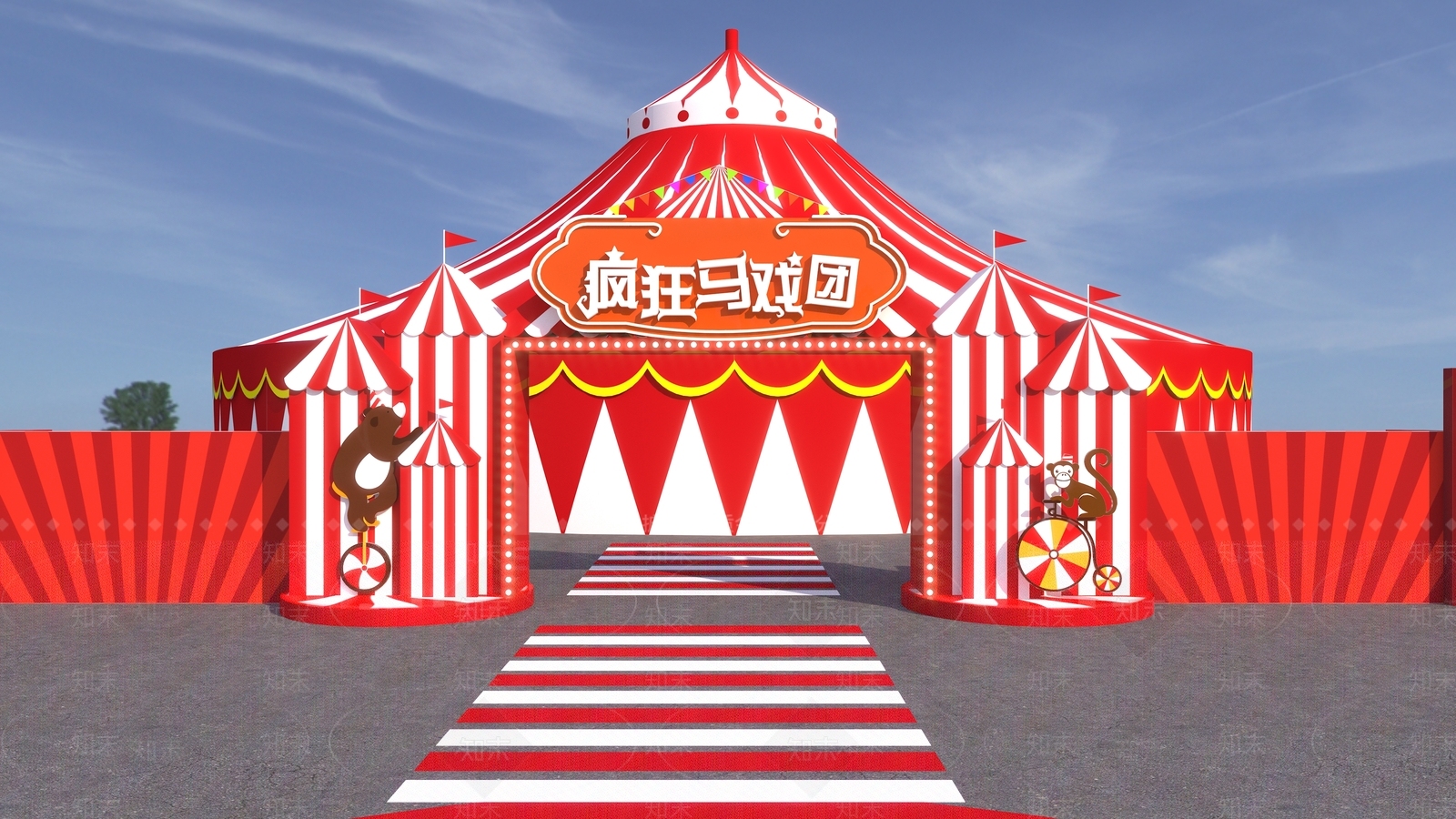 现代大马戏团3D模型下载【ID:1148830916】