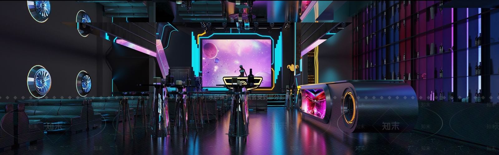 工业风酒吧3D模型下载【ID:1148844915】