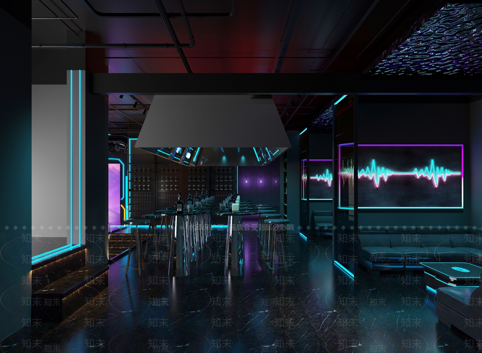 工业风酒吧3D模型下载【ID:1148844915】