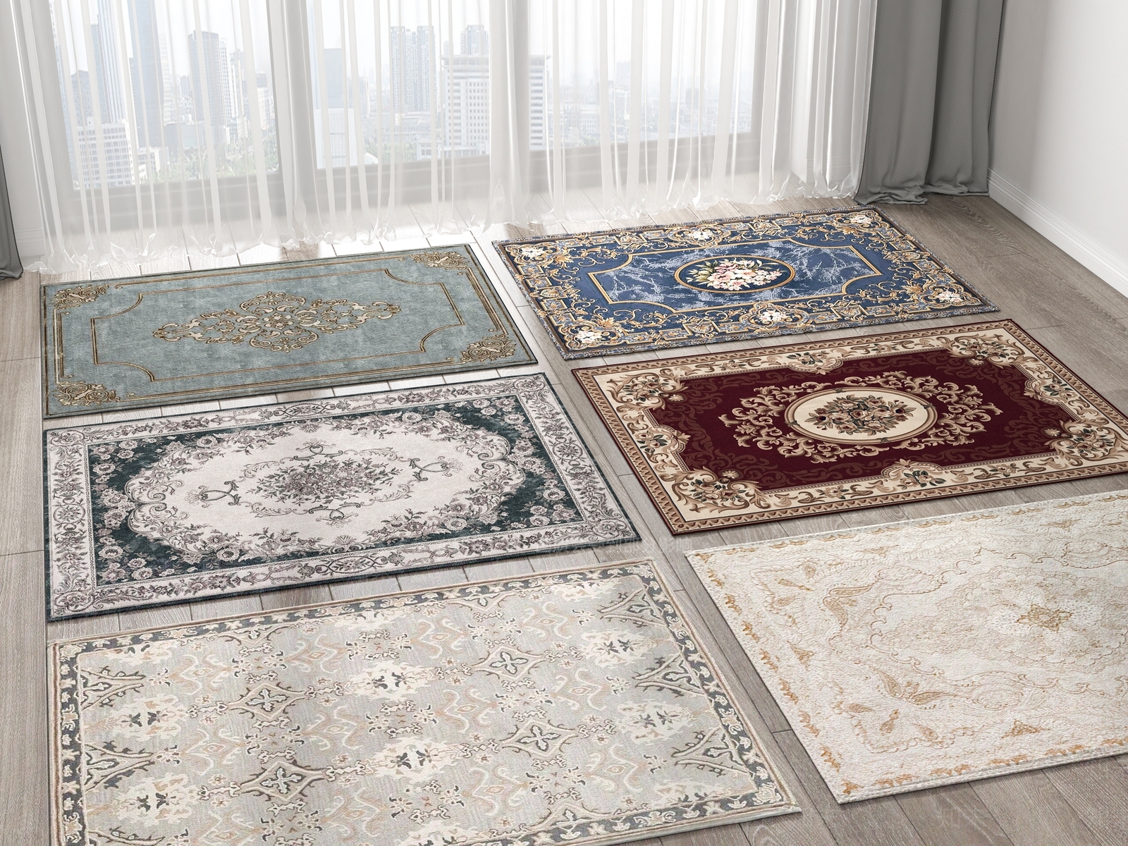 欧式地毯SU模型下载【ID:1148861264】