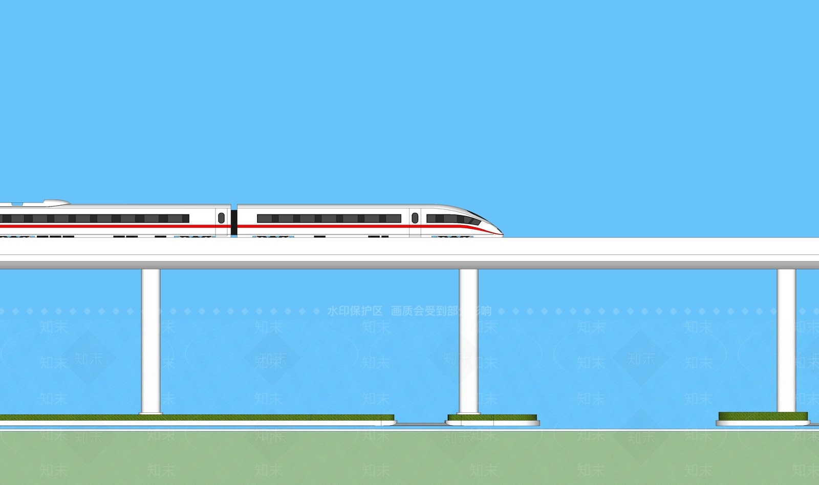 高铁SU模型下载【ID:1148862236】
