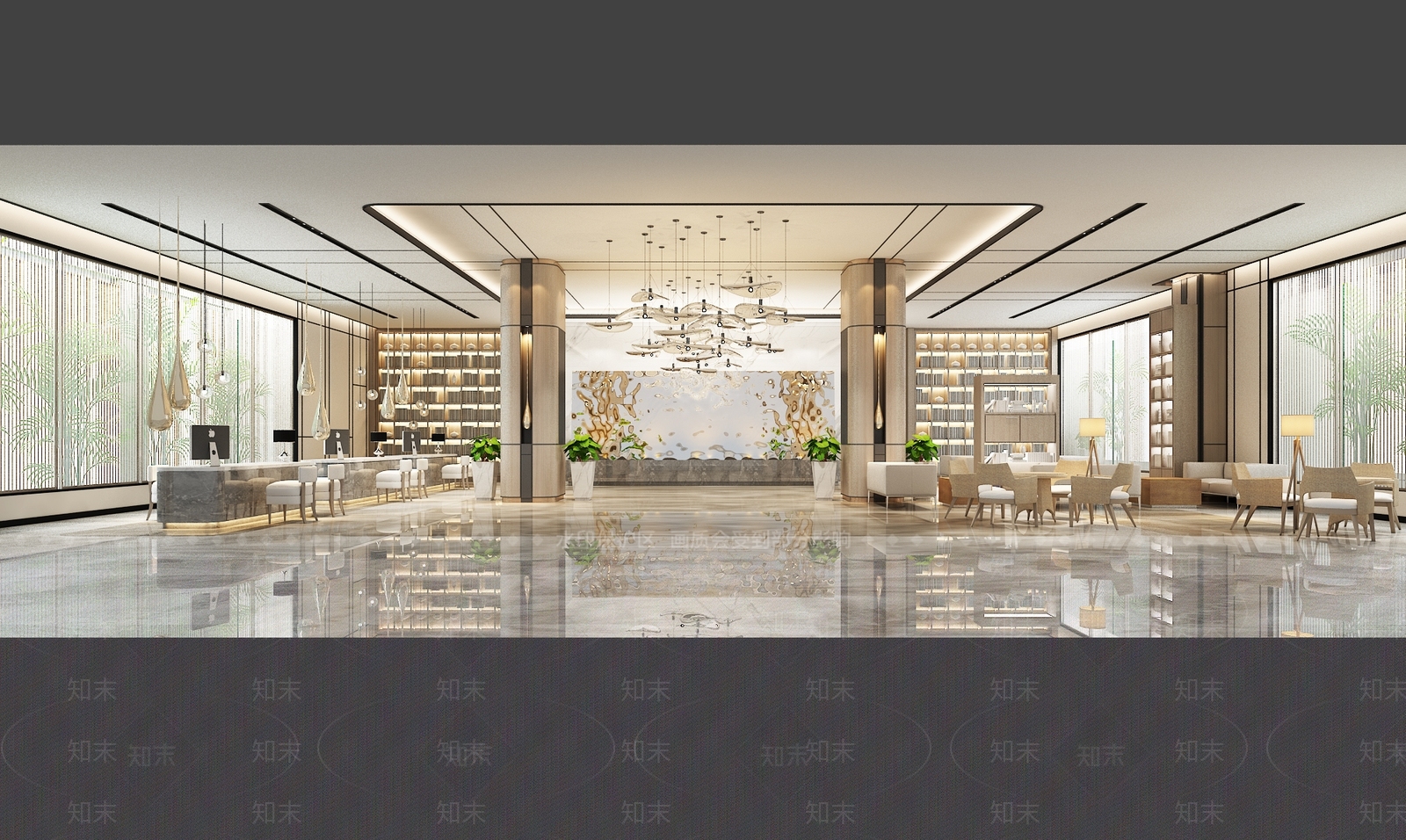 现代售楼处3D模型下载【ID:1214136695】