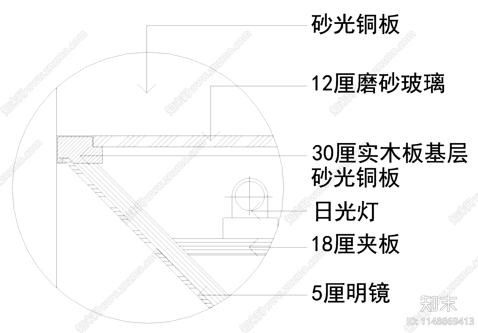 墙面节点cad施工图下载【ID:1148869413】