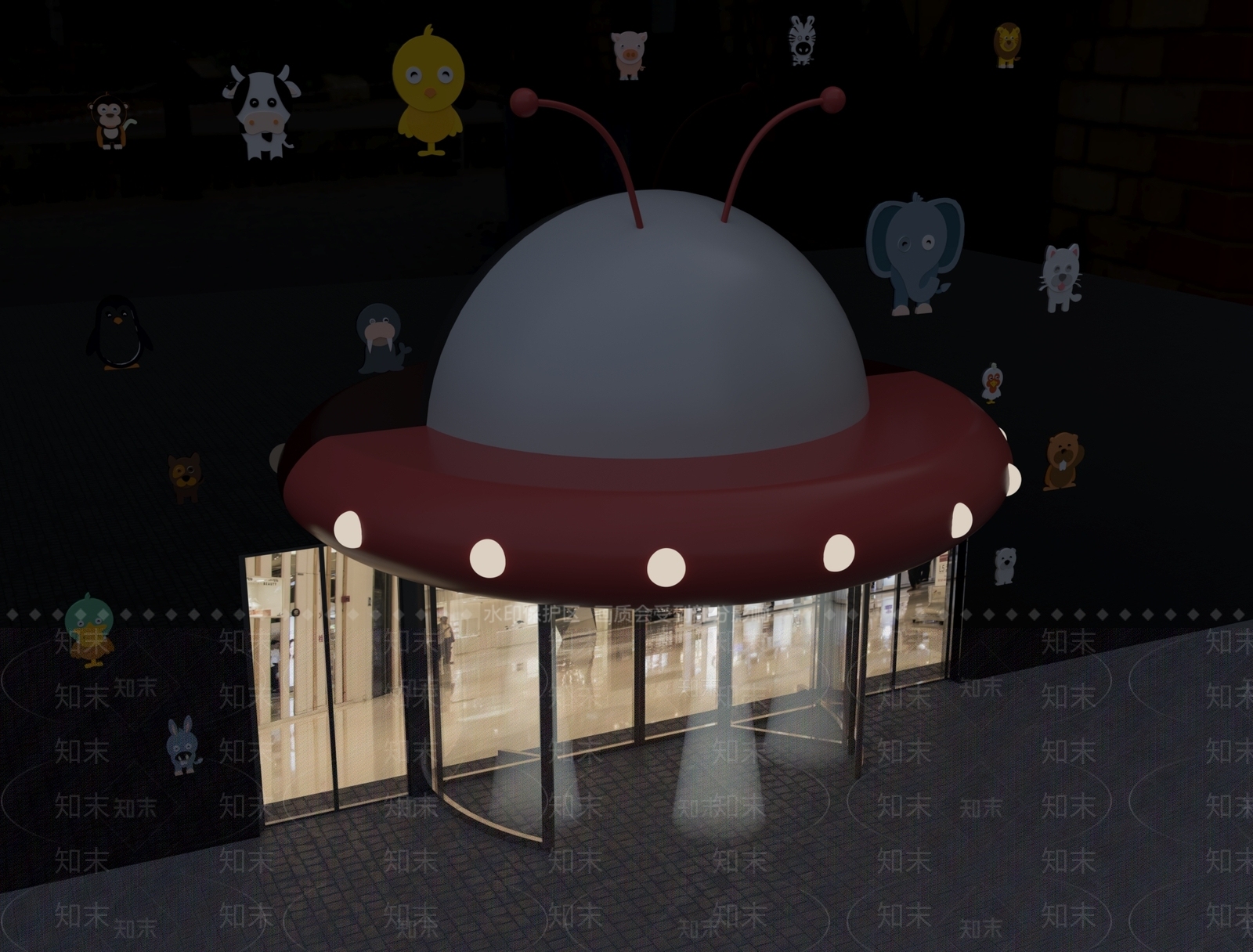 欢乐堡门头3D模型下载【ID:1148870337】