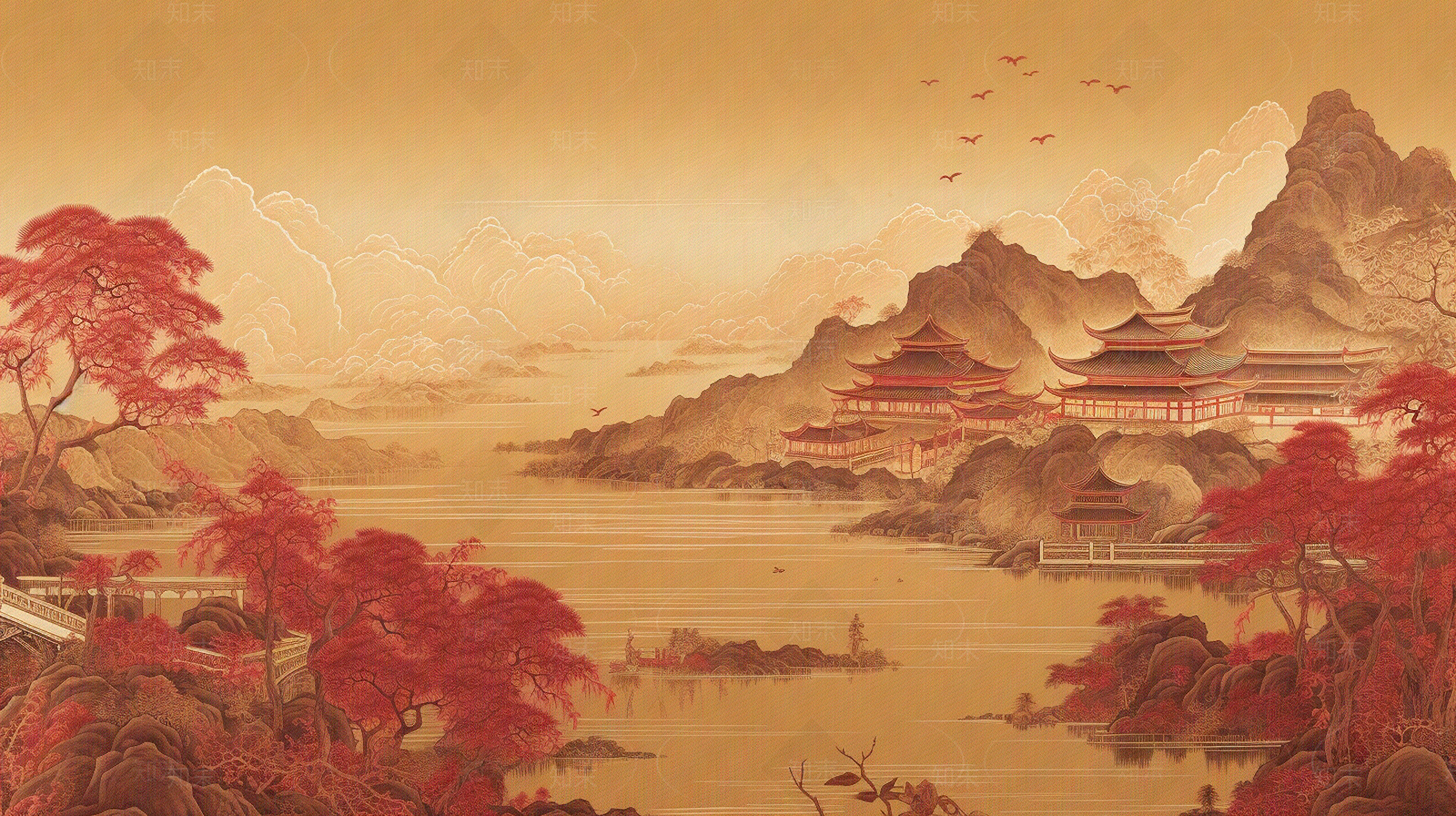 壁画高清贴图材质