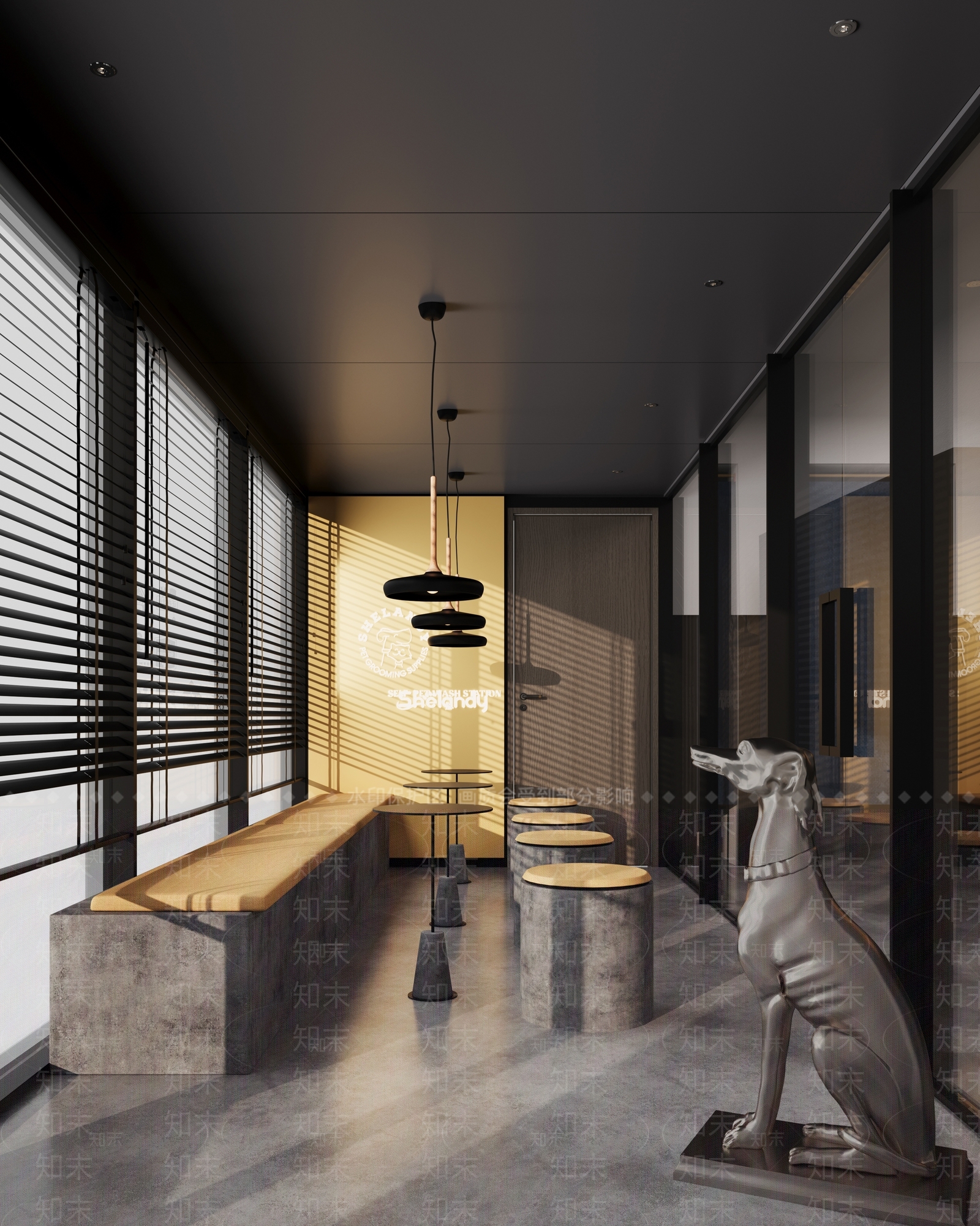 工业风自助宠物店3D模型下载【ID:1148876810】