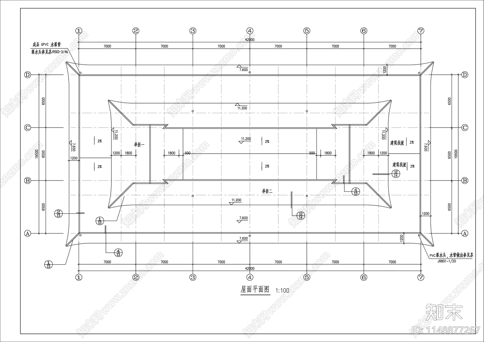 洗浴中心建筑cad施工图下载【ID:1148877267】