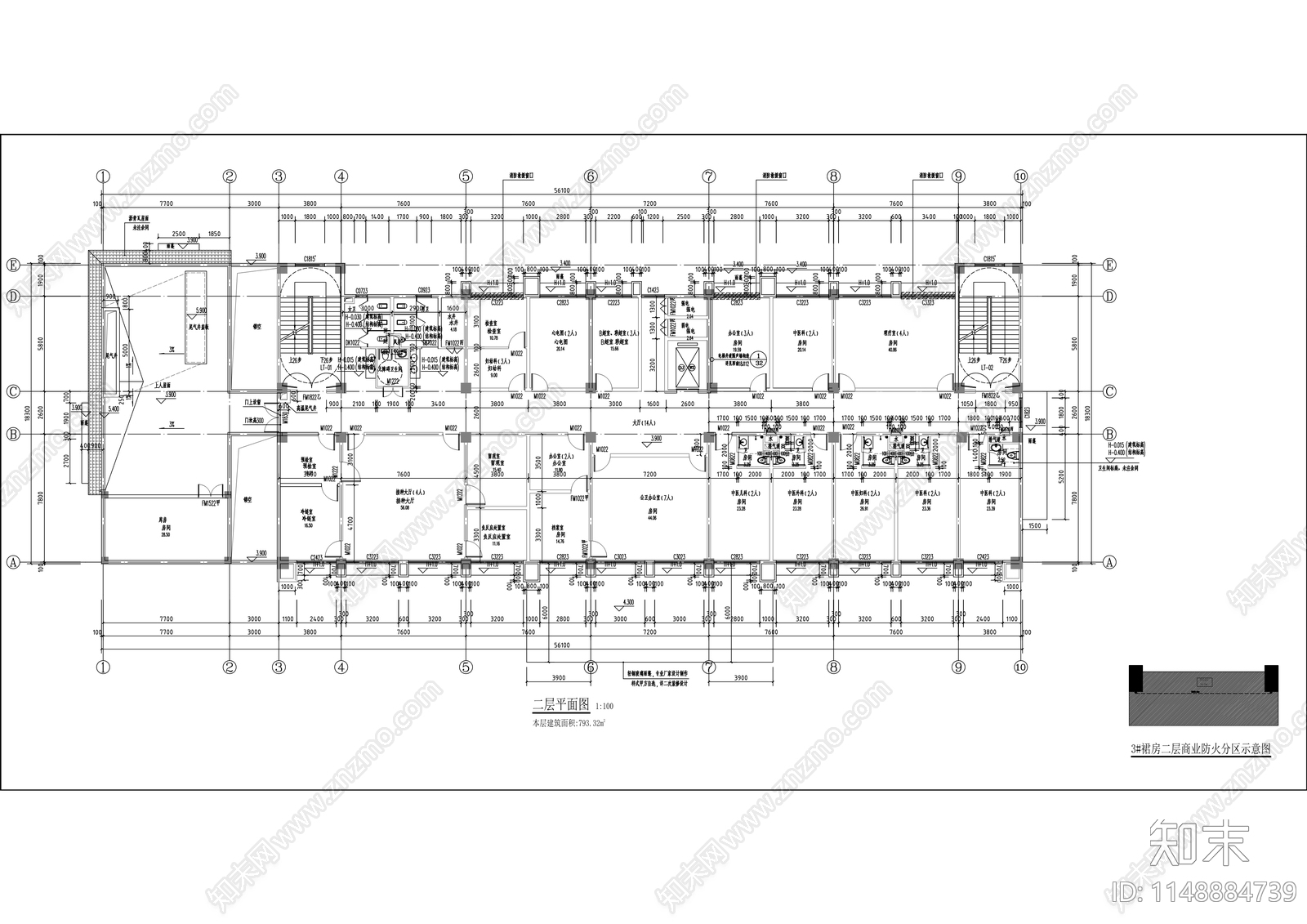 龙凤镇卫生院建筑施工图下载【ID:1148884739】