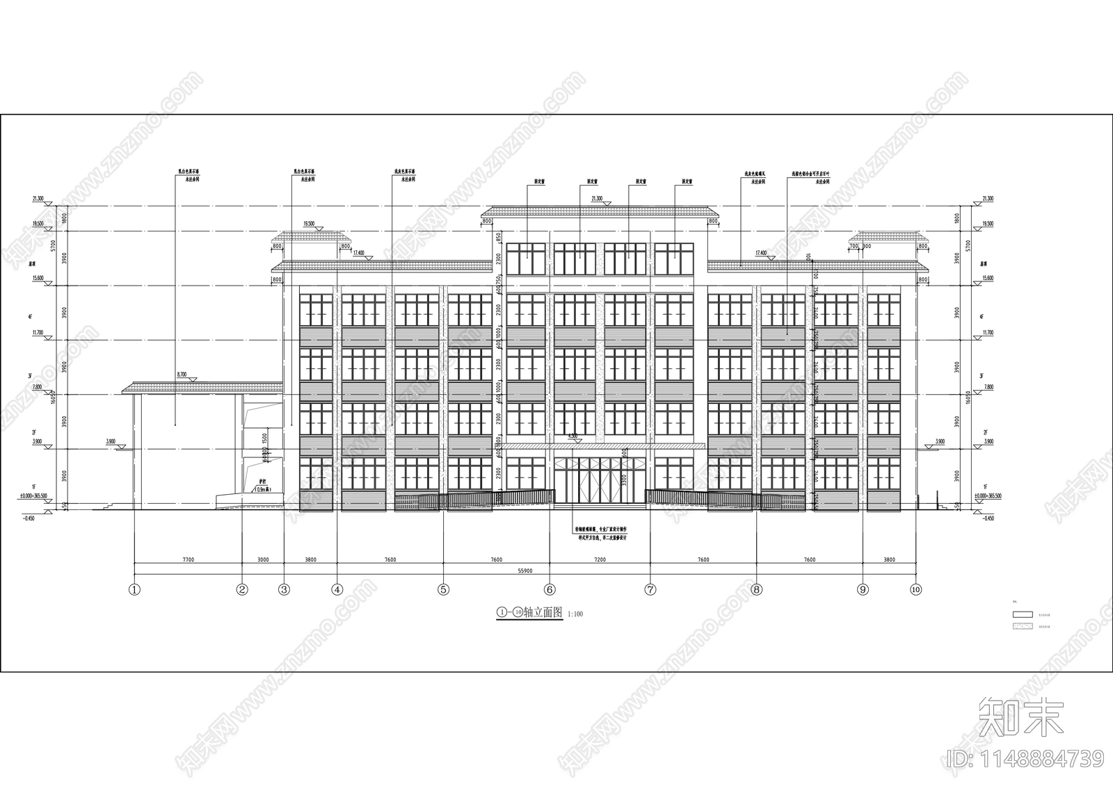 龙凤镇卫生院建筑施工图下载【ID:1148884739】