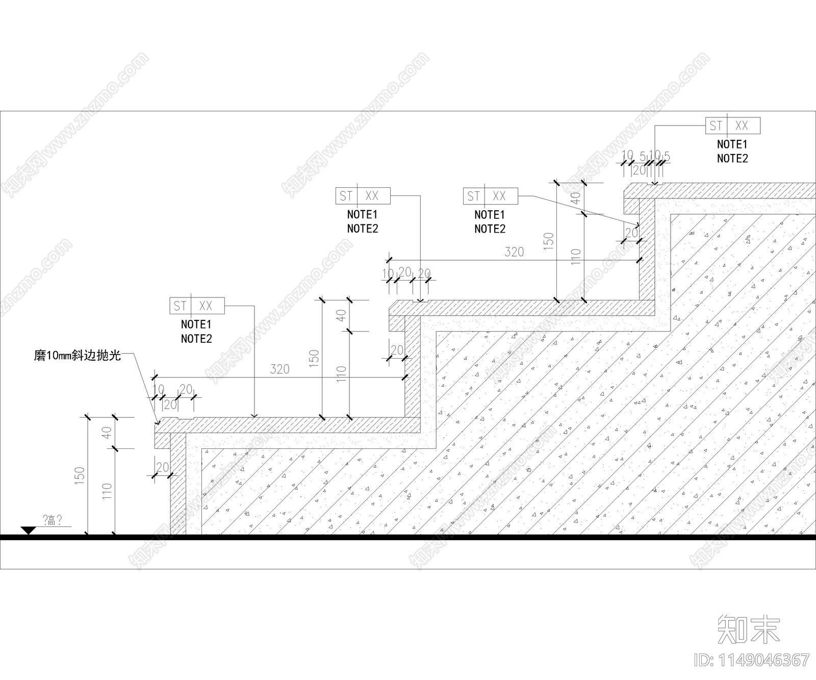 地面类做法节点cad施工图下载【ID:1149046367】