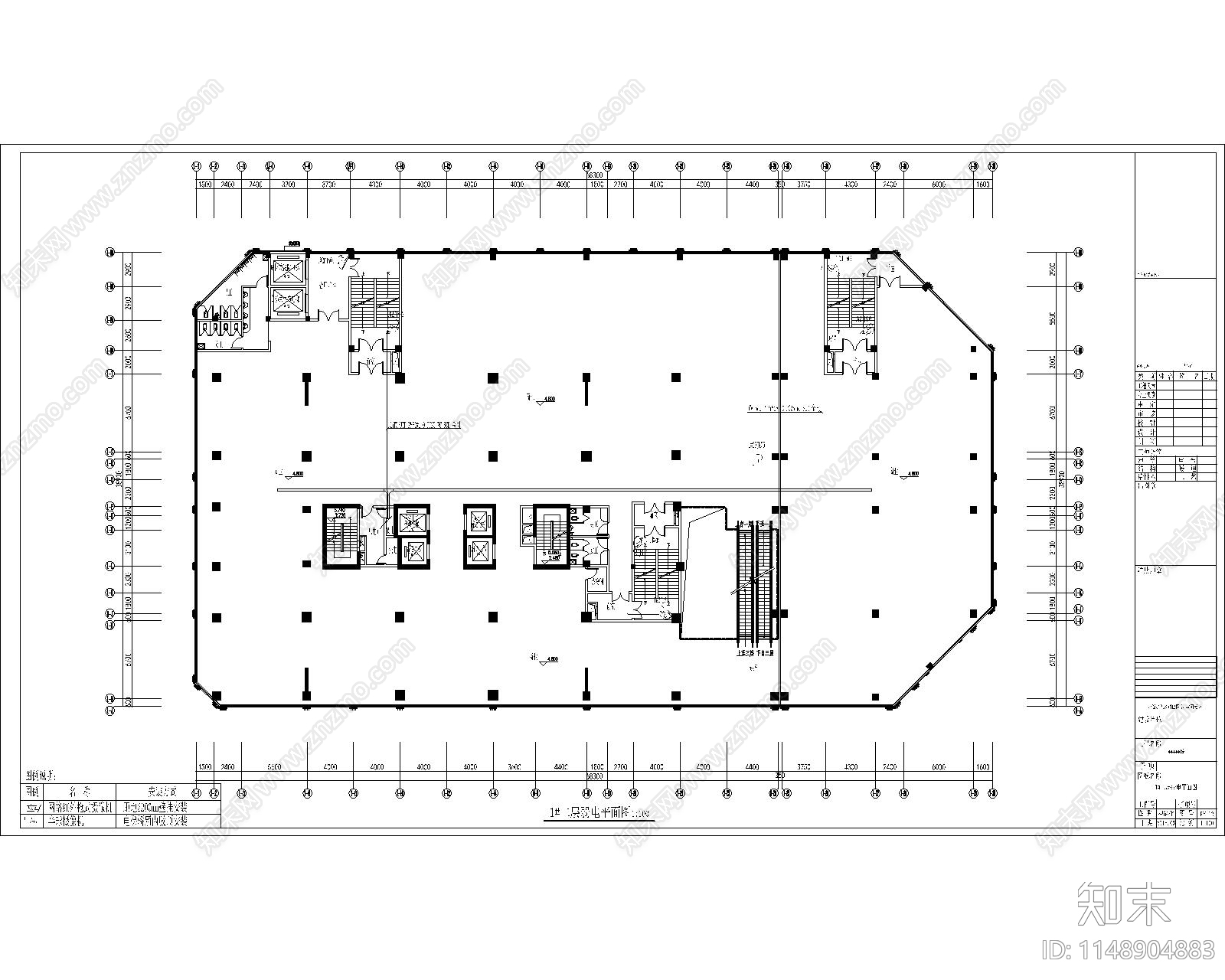 小区弱电智能化工程cad施工图下载【ID:1148904883】