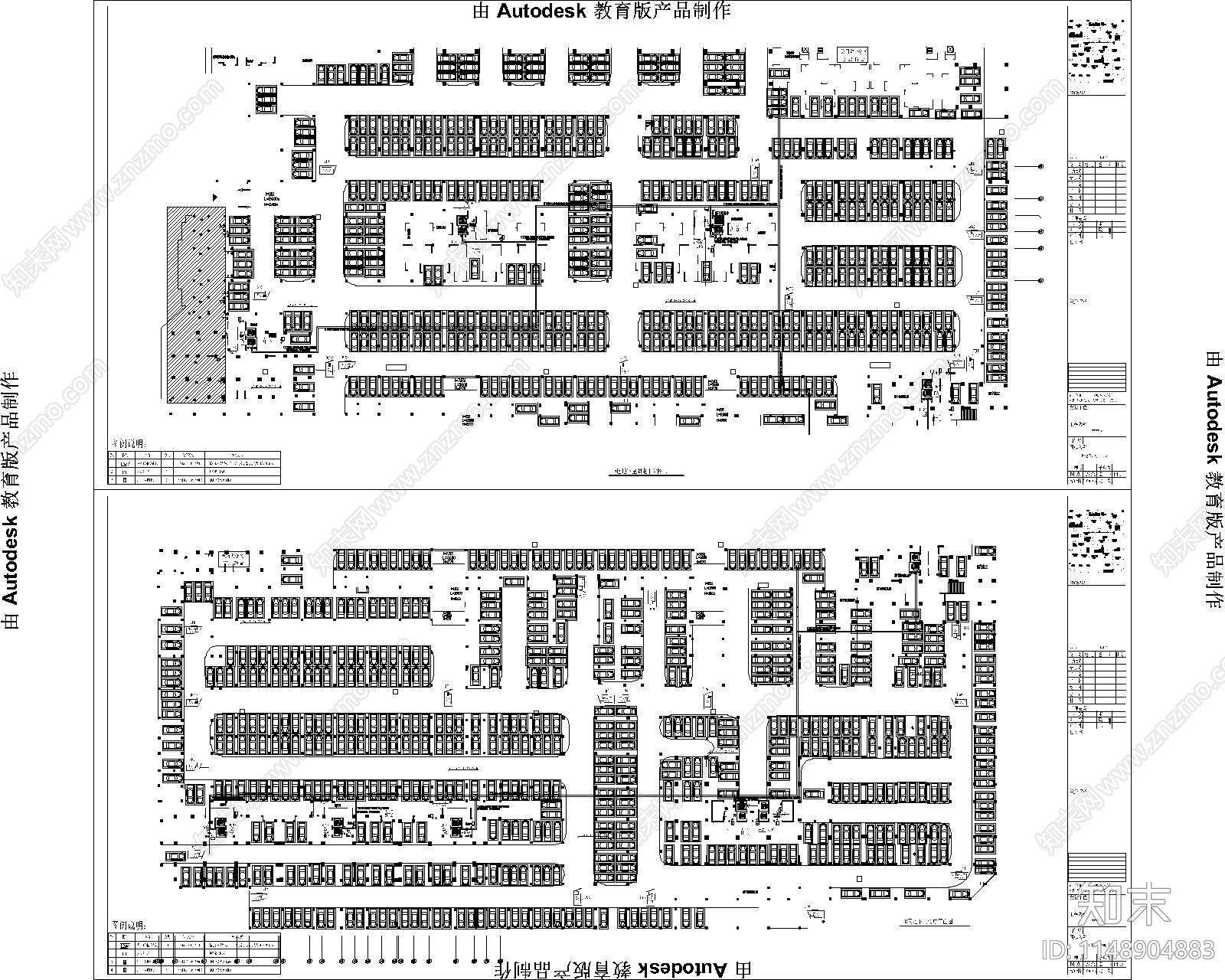 小区弱电智能化工程cad施工图下载【ID:1148904883】