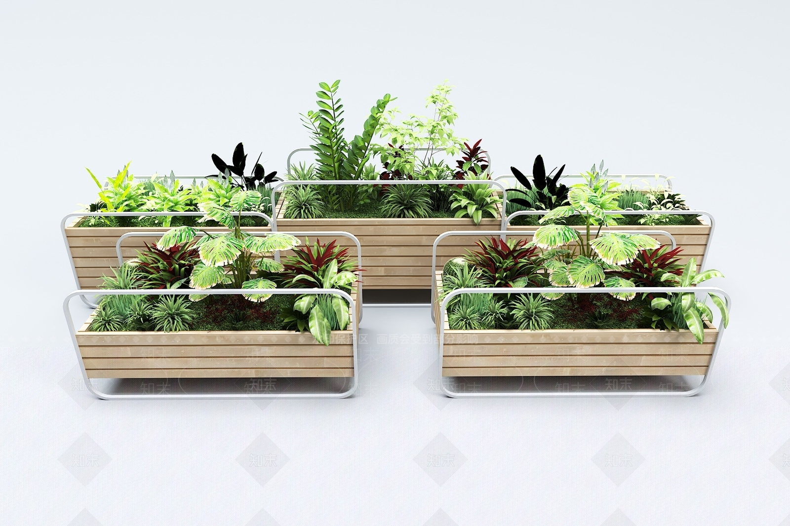 现代花箱3D模型下载【ID:1148909155】