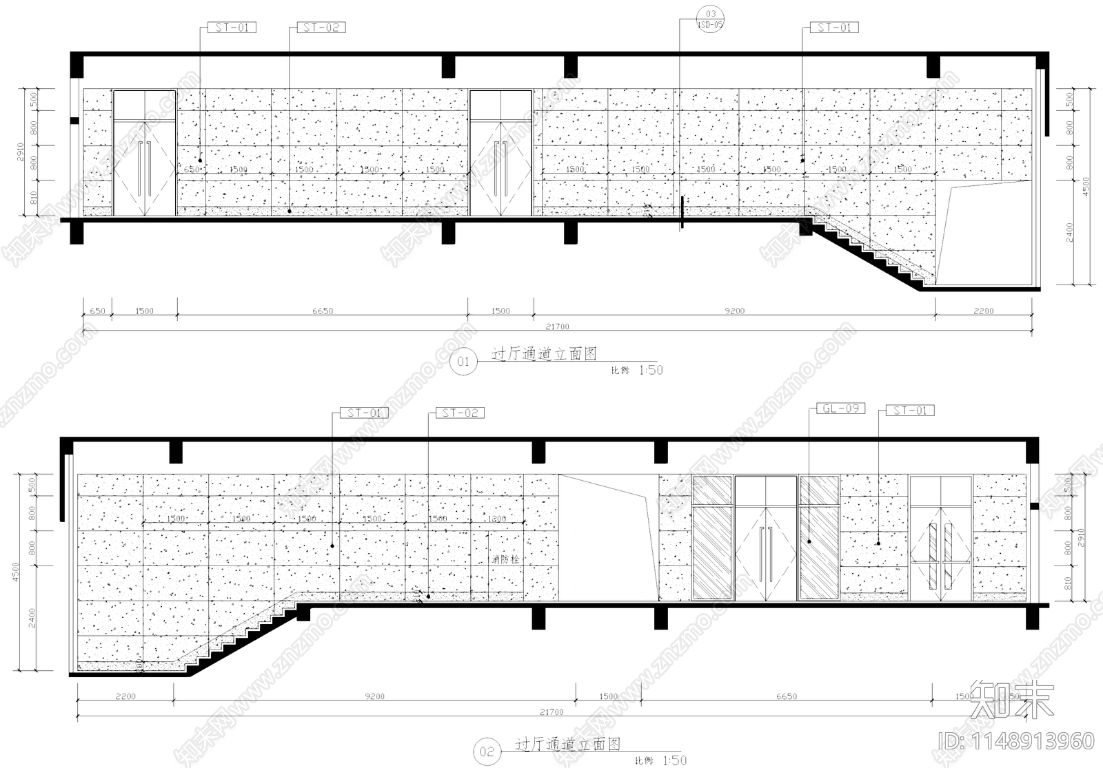 500人报告厅室内cad施工图下载【ID:1148913960】